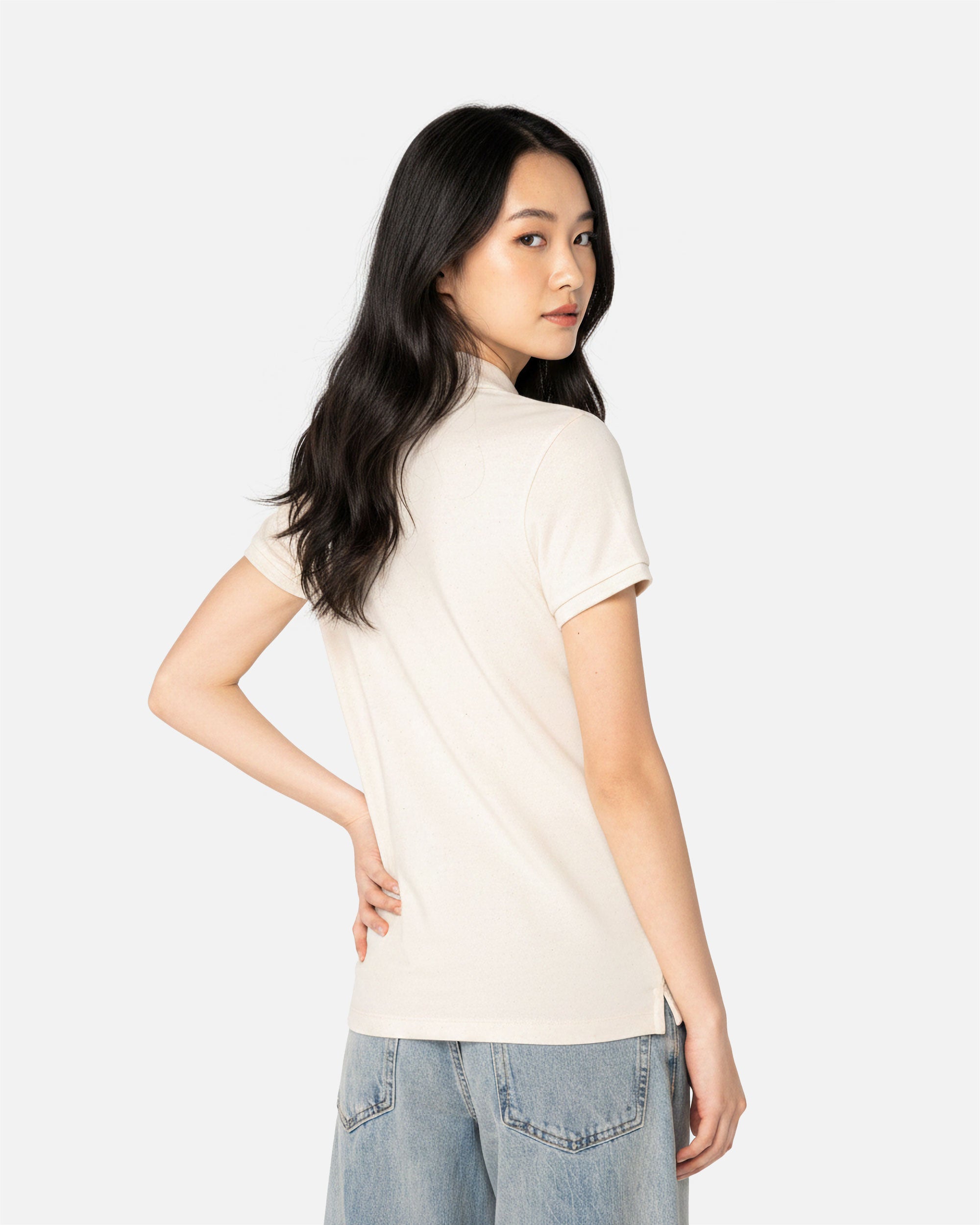 Schweres Damen Piqué Polo T-Shirt 3.0