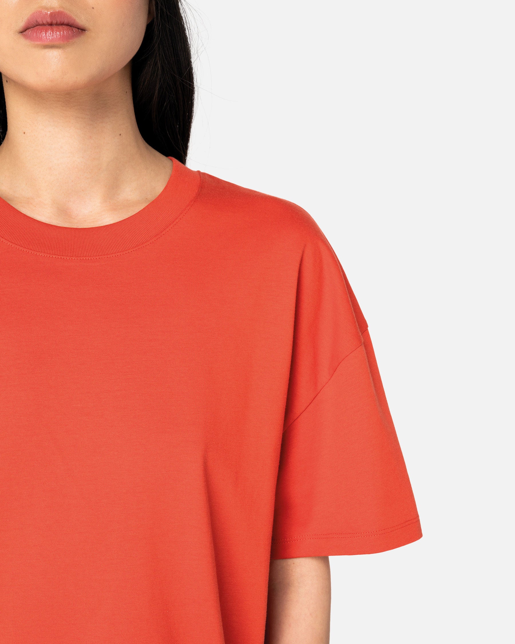 Klassisches Übergroßes Damen T-Shirt