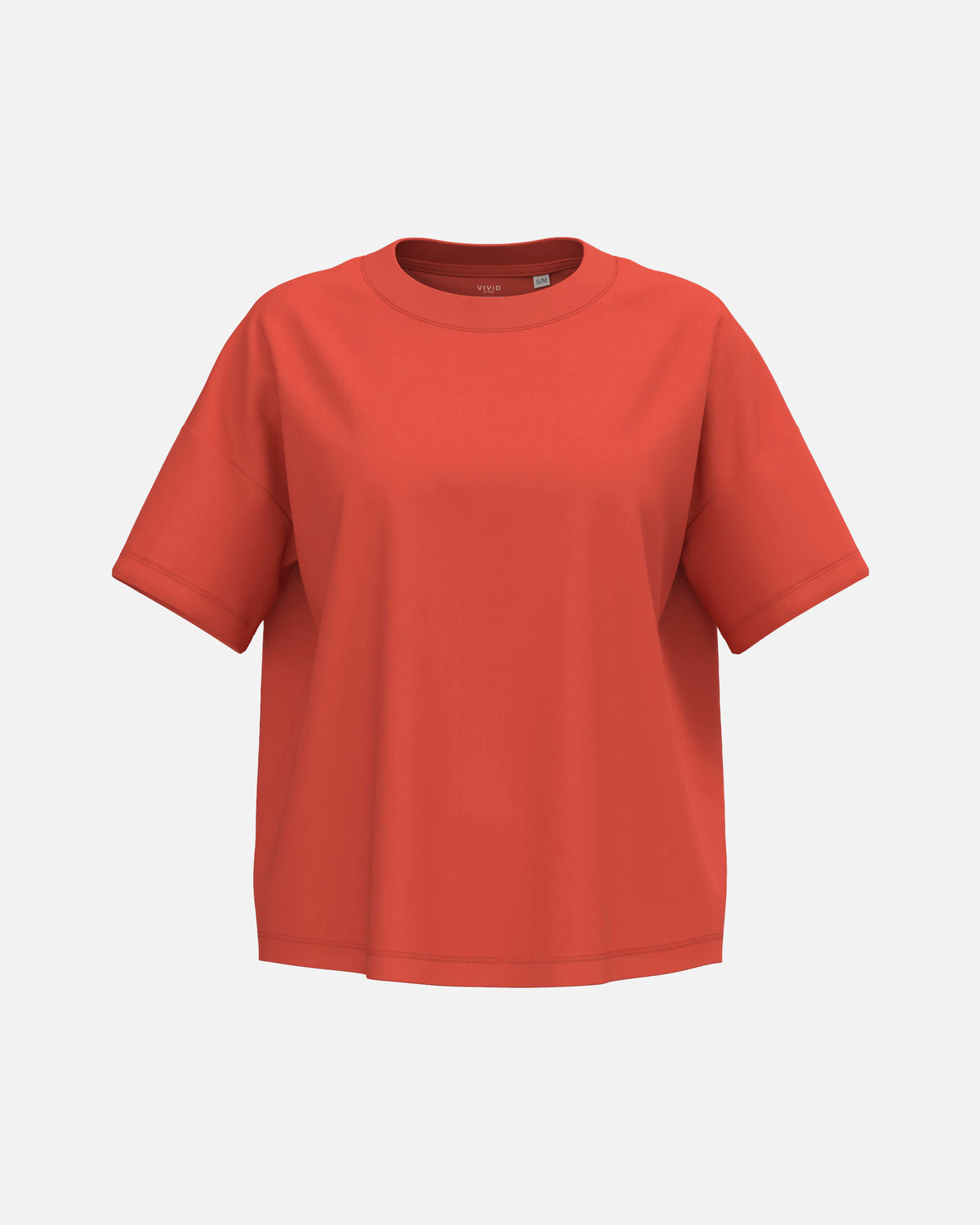 Klassisches Übergroßes Damen T-Shirt Paprika von VIVID