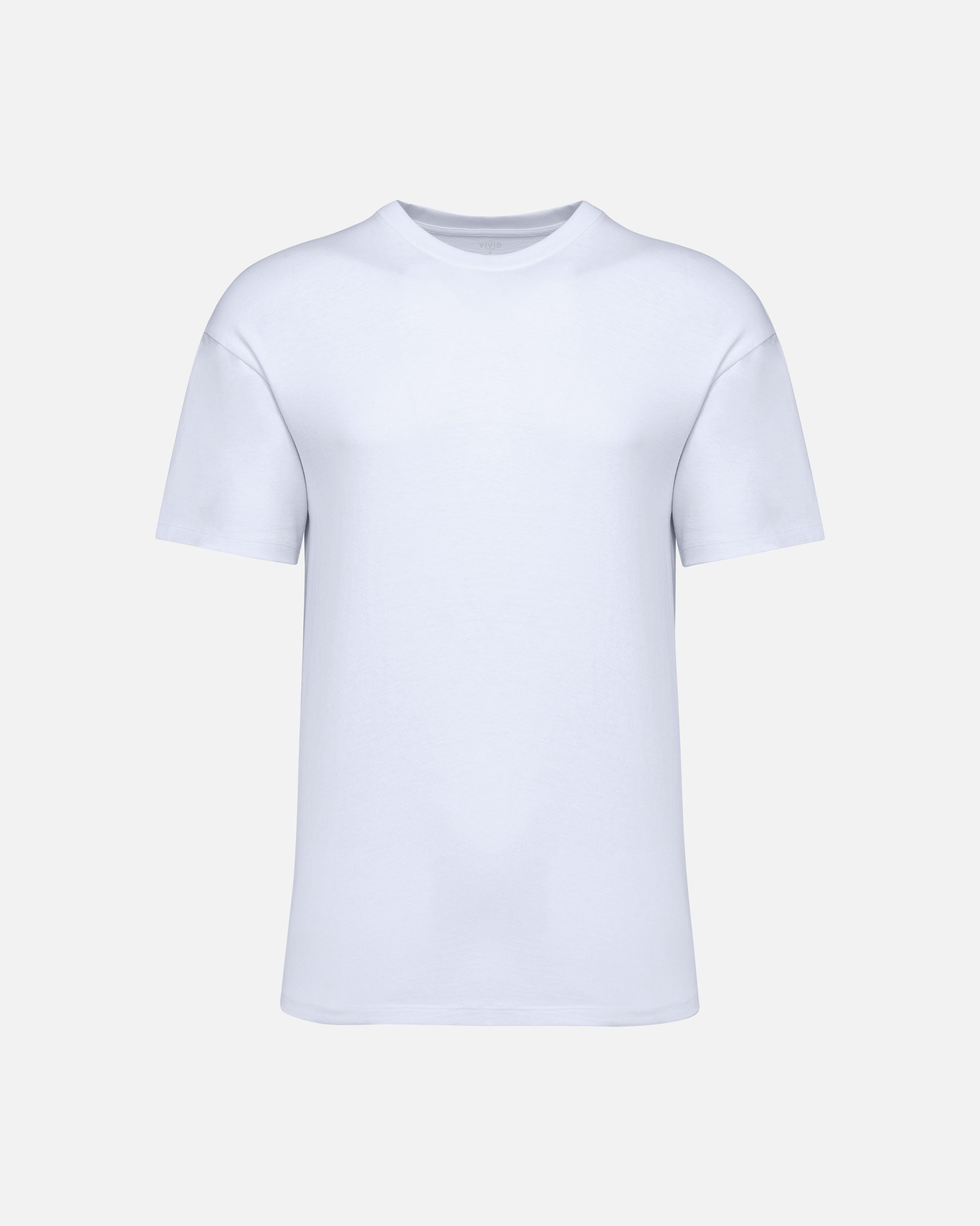Unisex T-Shirt mit hängenden Schultern White von VIVID