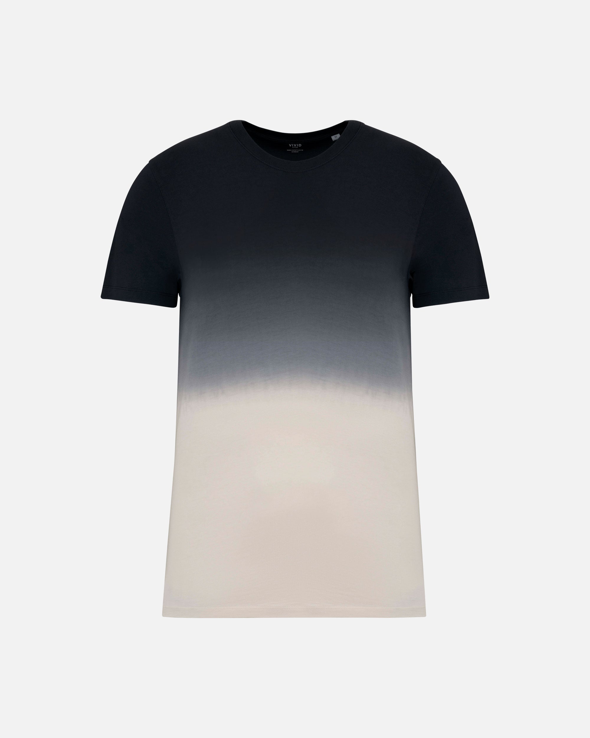 Unisex Dip Dye T-Shirt Dip Dye Black von VIVID