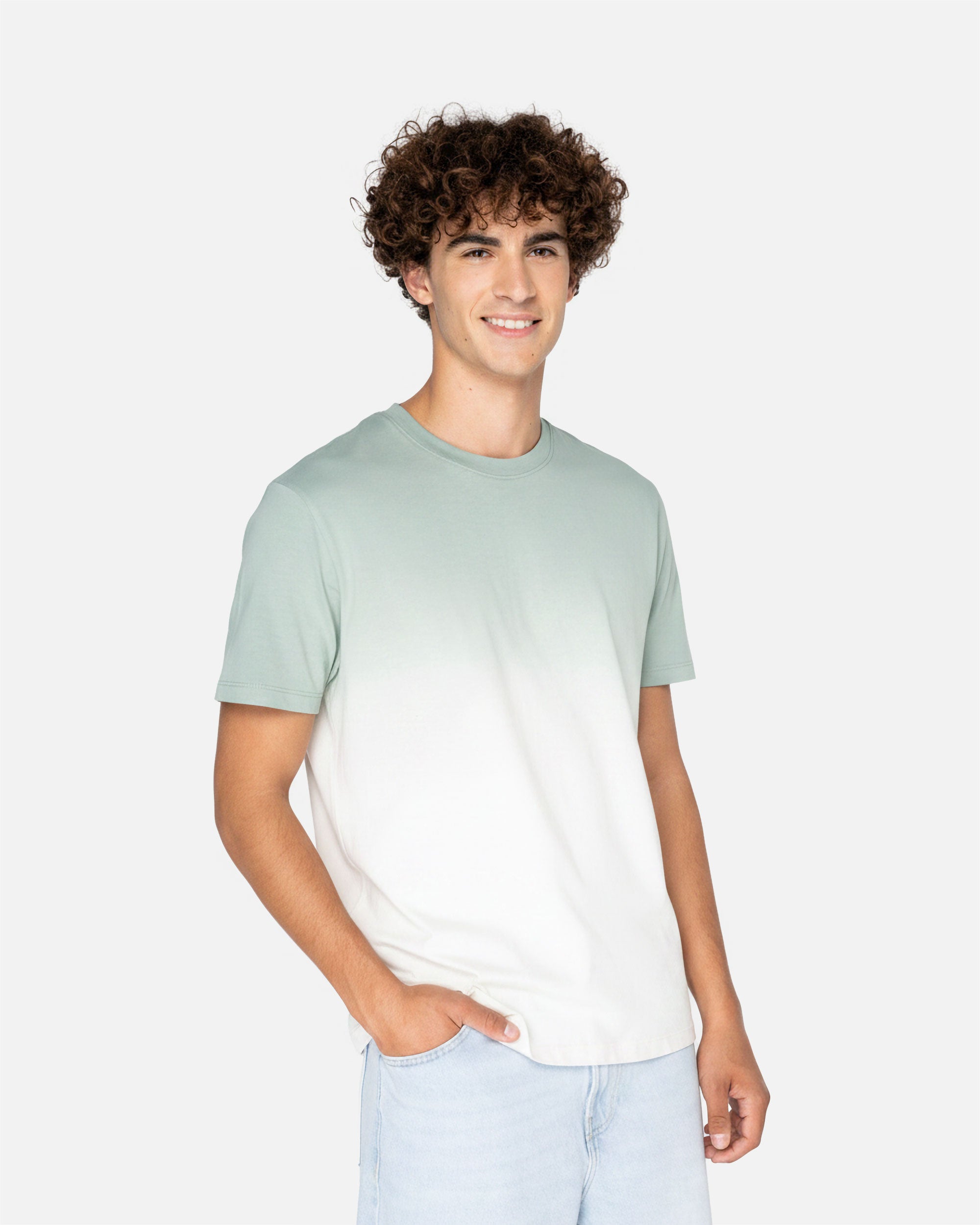Unisex Dip Dye T-Shirt Dip Dye Jade Green von VIVID