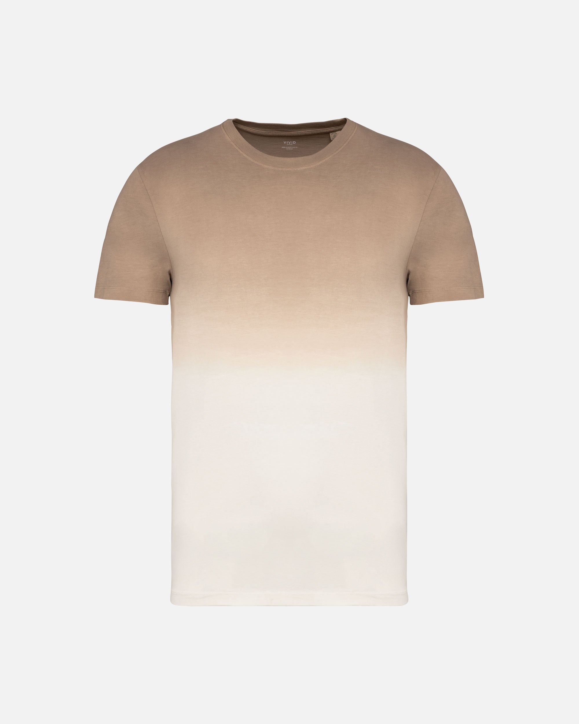 Unisex Dip Dye T-Shirt Dip Dye Wet Sand von VIVID