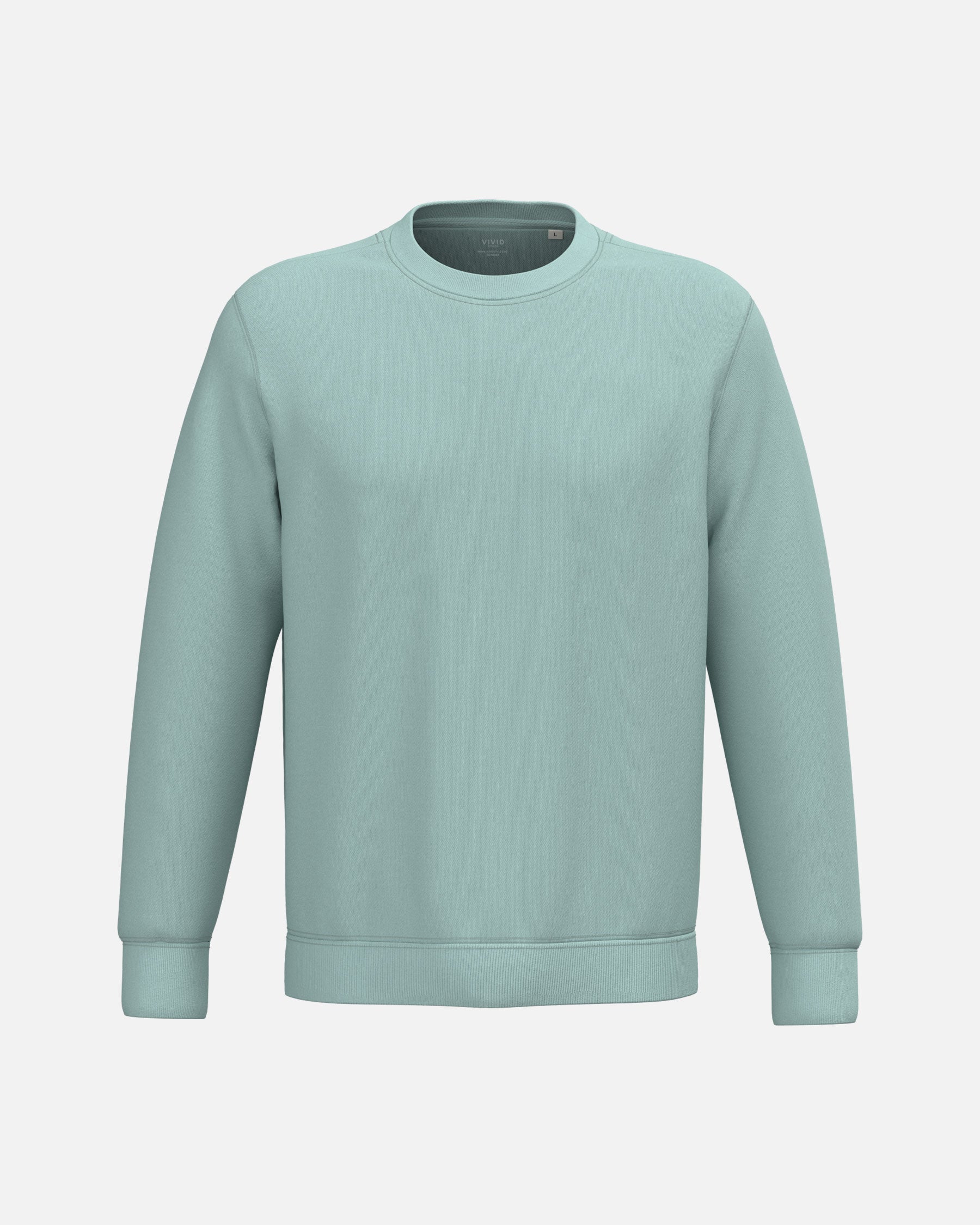 Schweres Unisex Sweatshirt Jade Green von VIVID