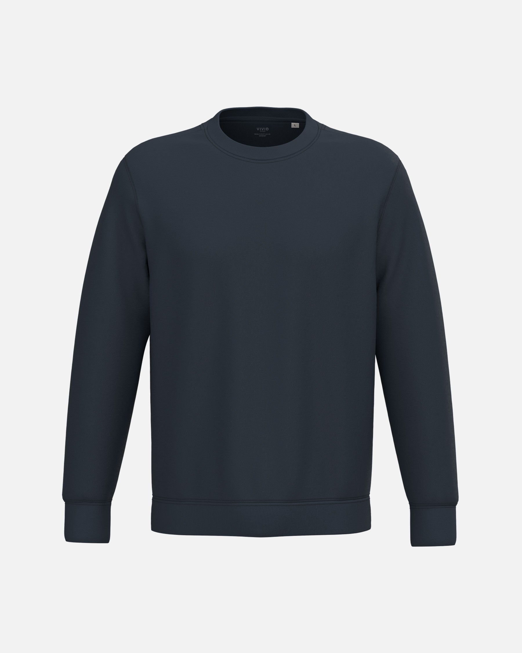 Schweres Unisex Sweatshirt Navy Blue von VIVID