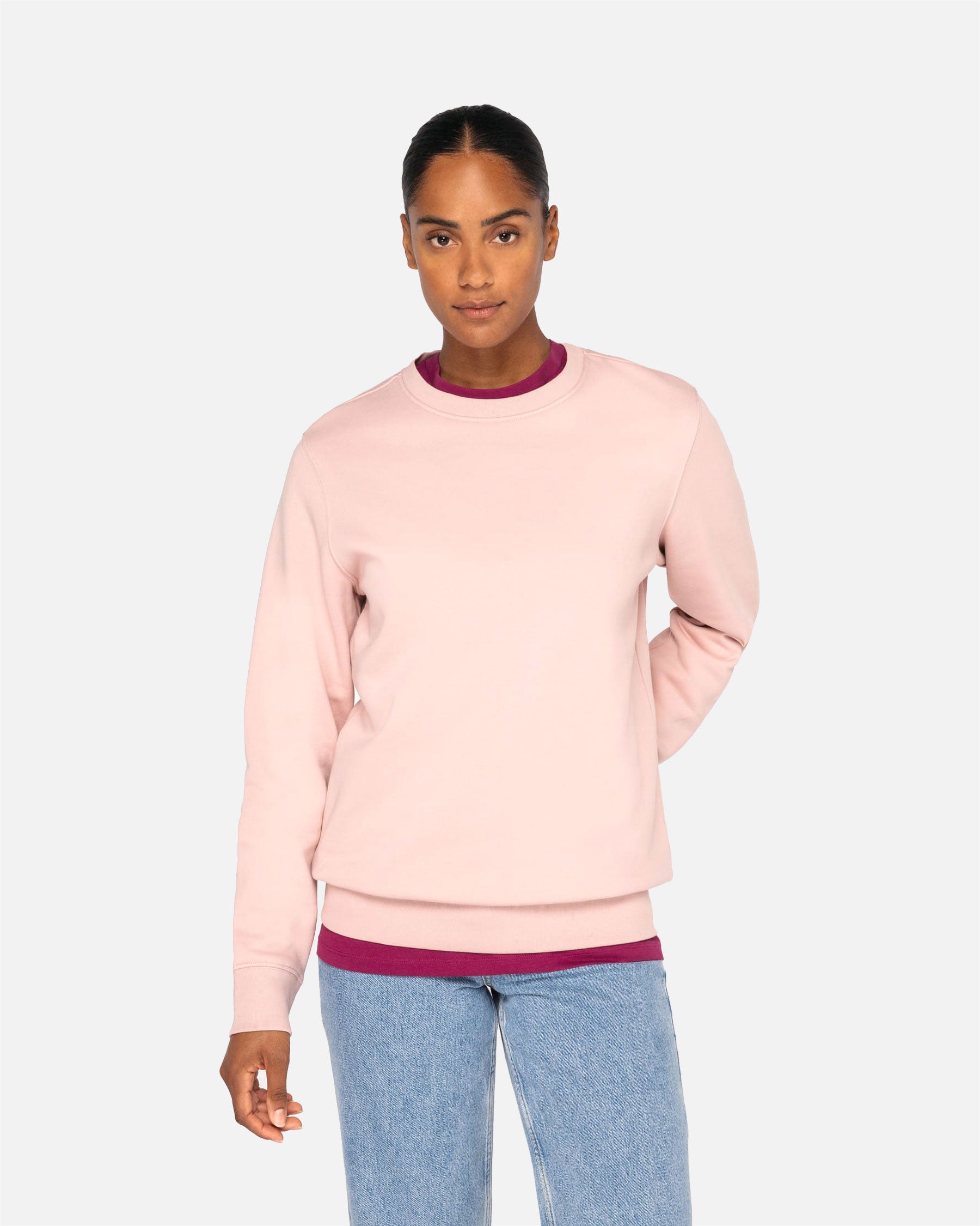 Schweres Unisex Sweatshirt Petal Rose von VIVID