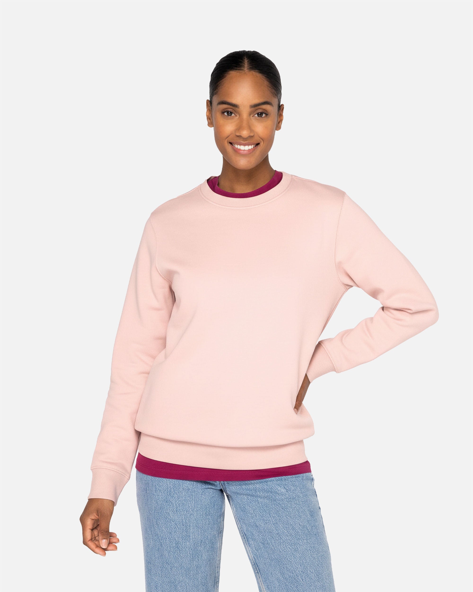 Schweres Unisex Sweatshirt Petal Rose von VIVID