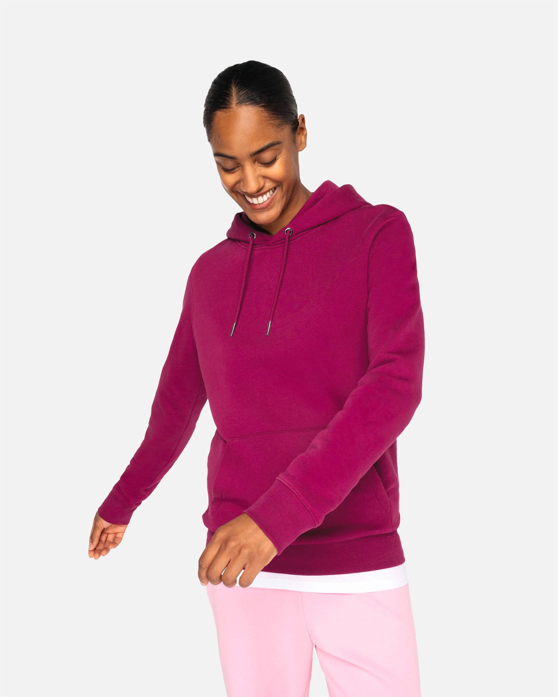 Schweres Unisex Kapuzensweatshirt Cherry Purple von VIVID