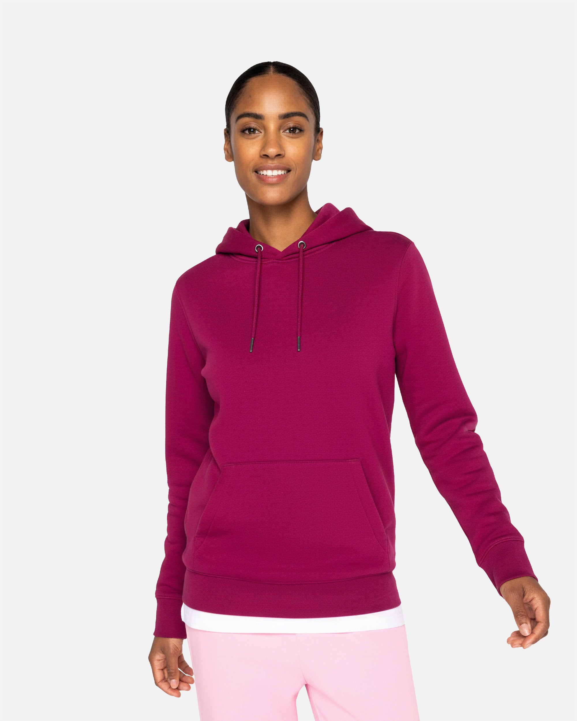 Schweres Unisex Kapuzensweatshirt Cherry Purple von VIVID