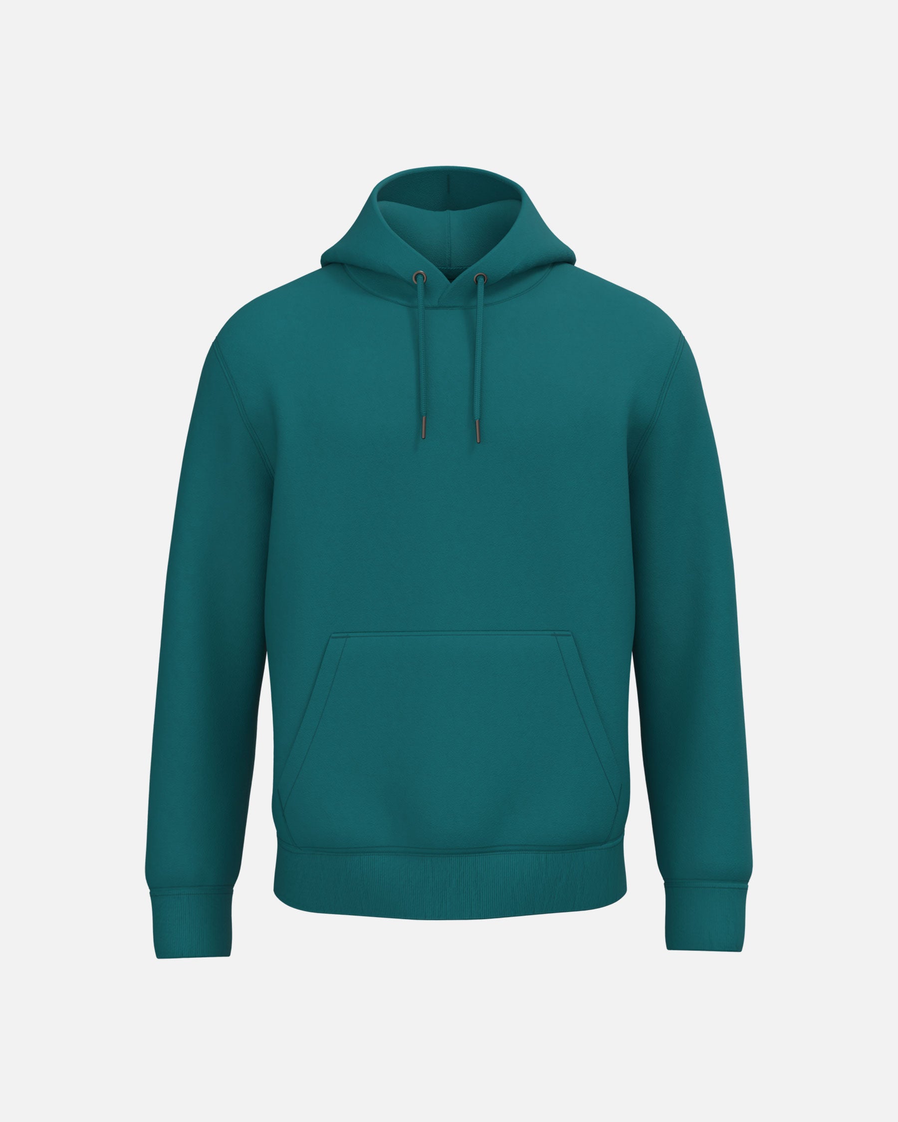 Schweres Unisex Kapuzensweatshirt Peacock Green von VIVID