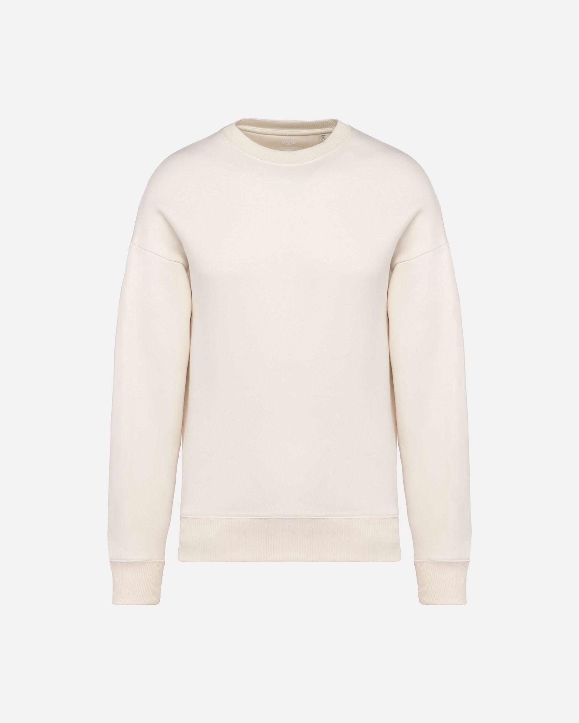 Übergroßes Unisex Sweatshirt Ivory von VIVID