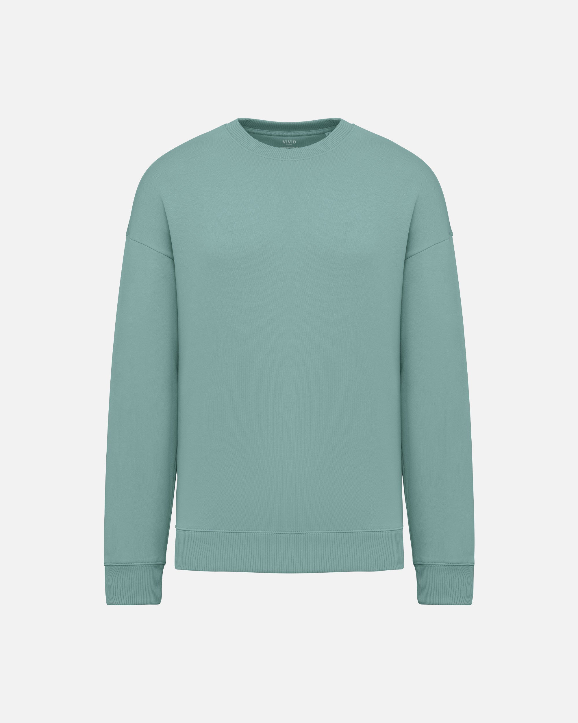 Übergroßes Unisex Sweatshirt Jade Green von VIVID