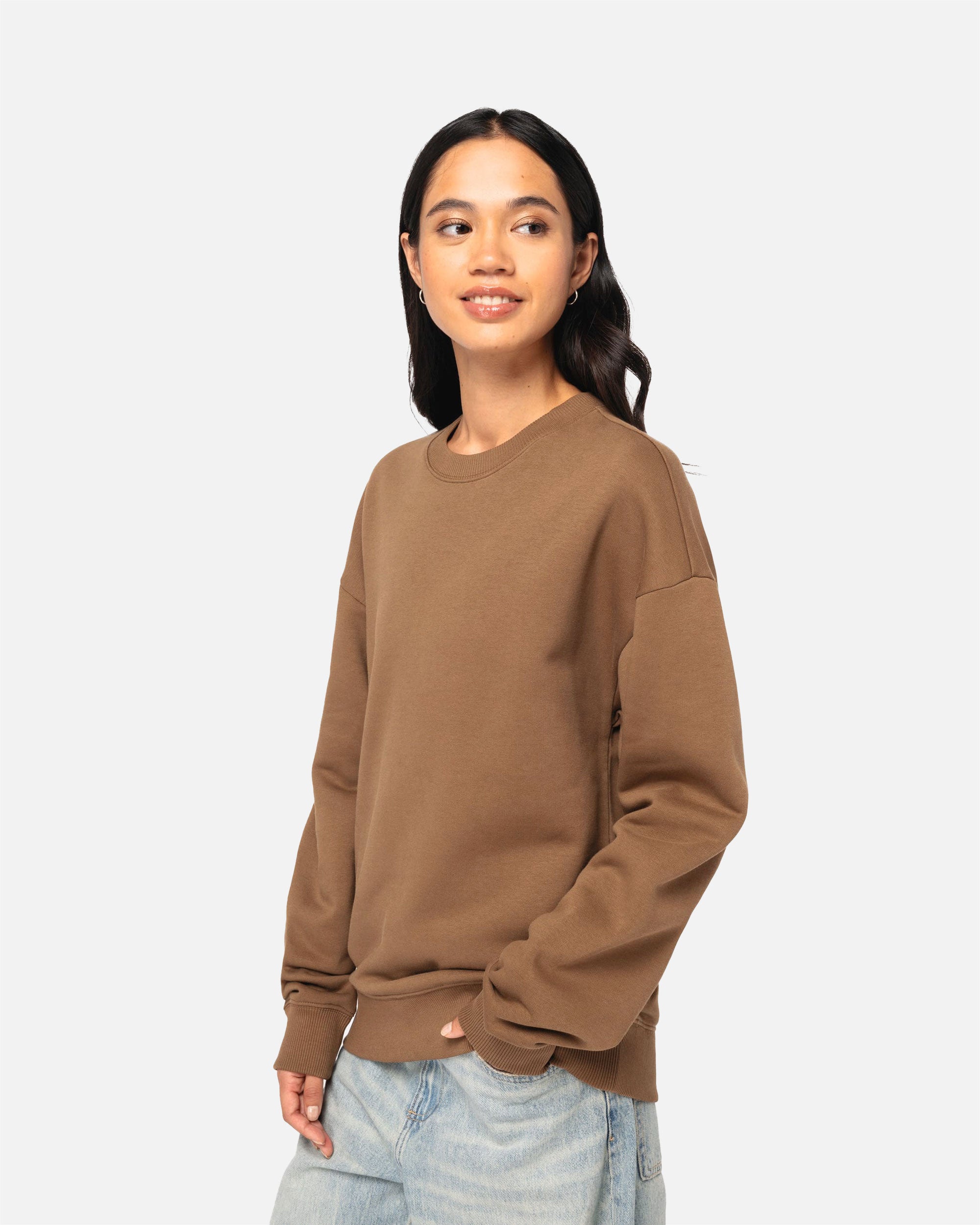 Übergroßes Unisex Sweatshirt Toffee von VIVID