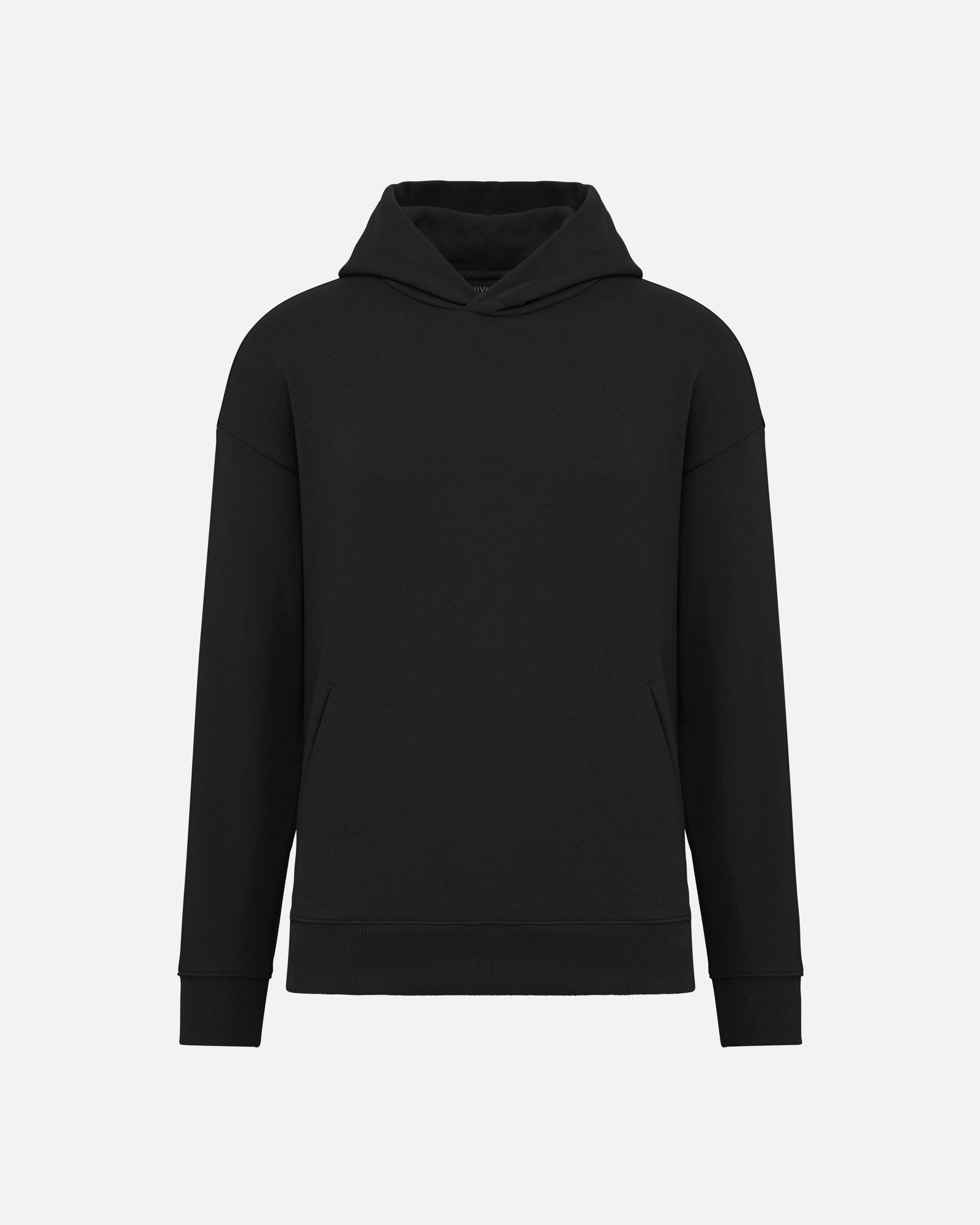 Übergroßes Unisex Kapuzensweatshirt Black von VIVID