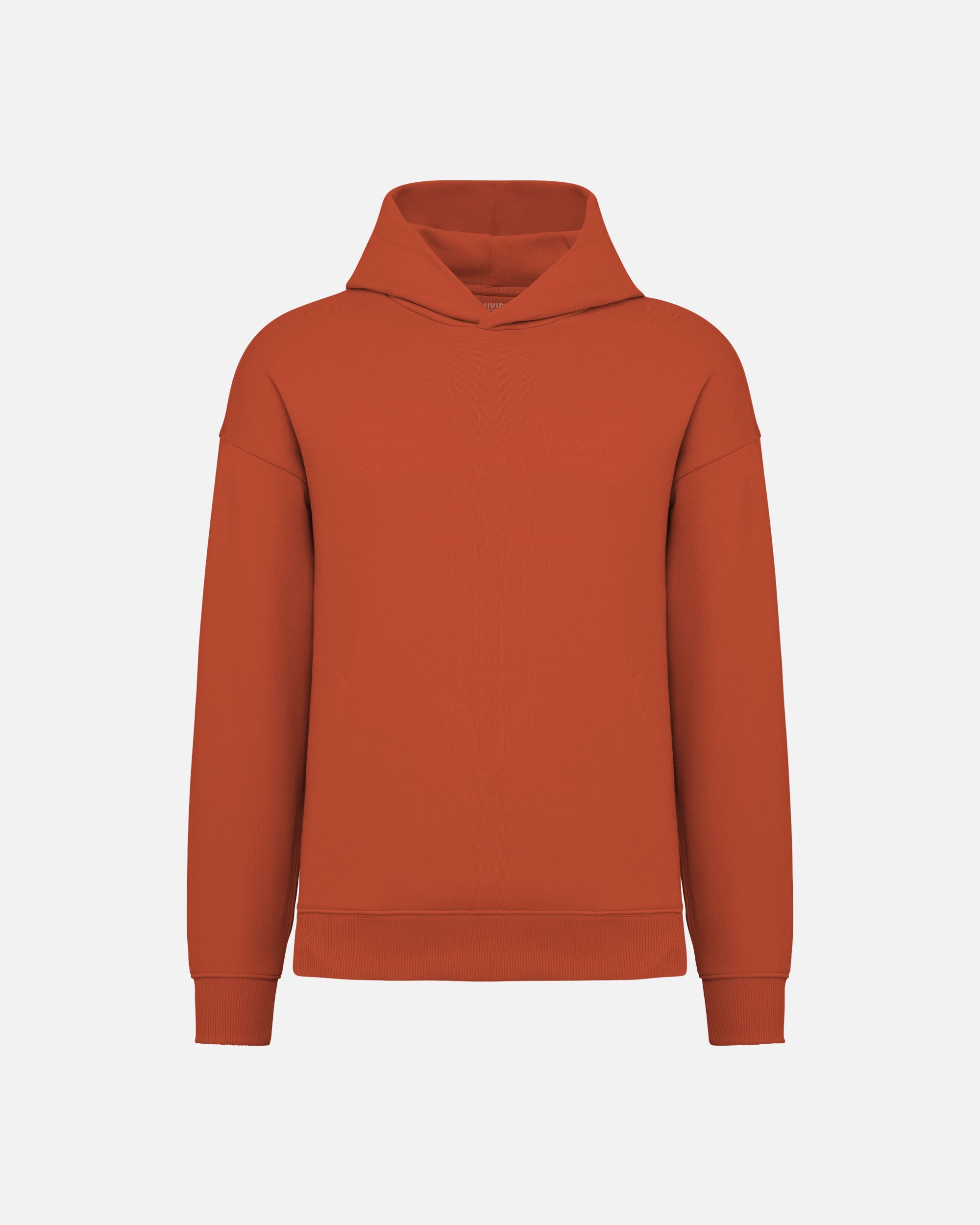 Übergroßes Unisex Kapuzensweatshirt Burnt Brick von VIVID