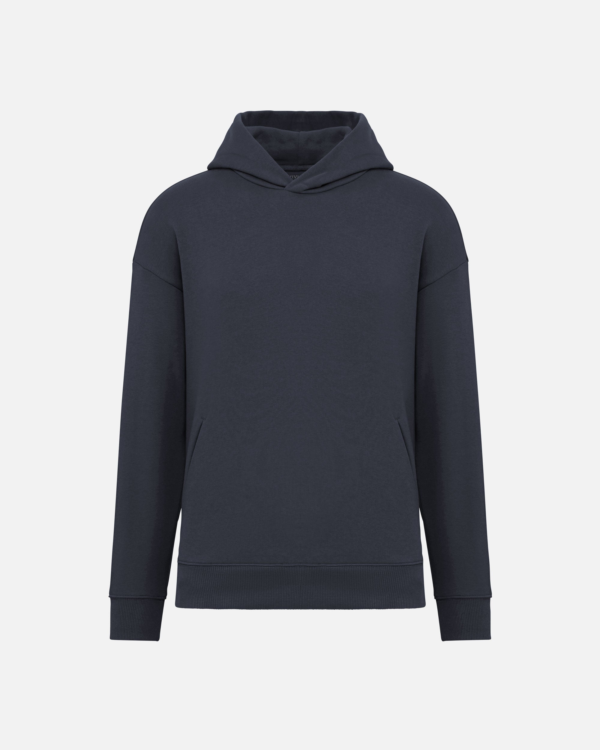 Übergroßes Unisex Kapuzensweatshirt Navy Blue von VIVID