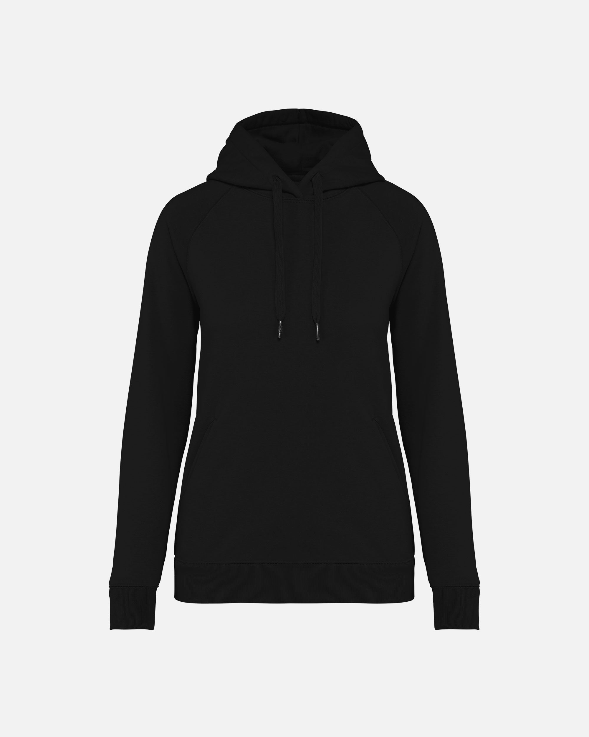 Damen Raglan Kapuzensweatshirt Black von VIVID