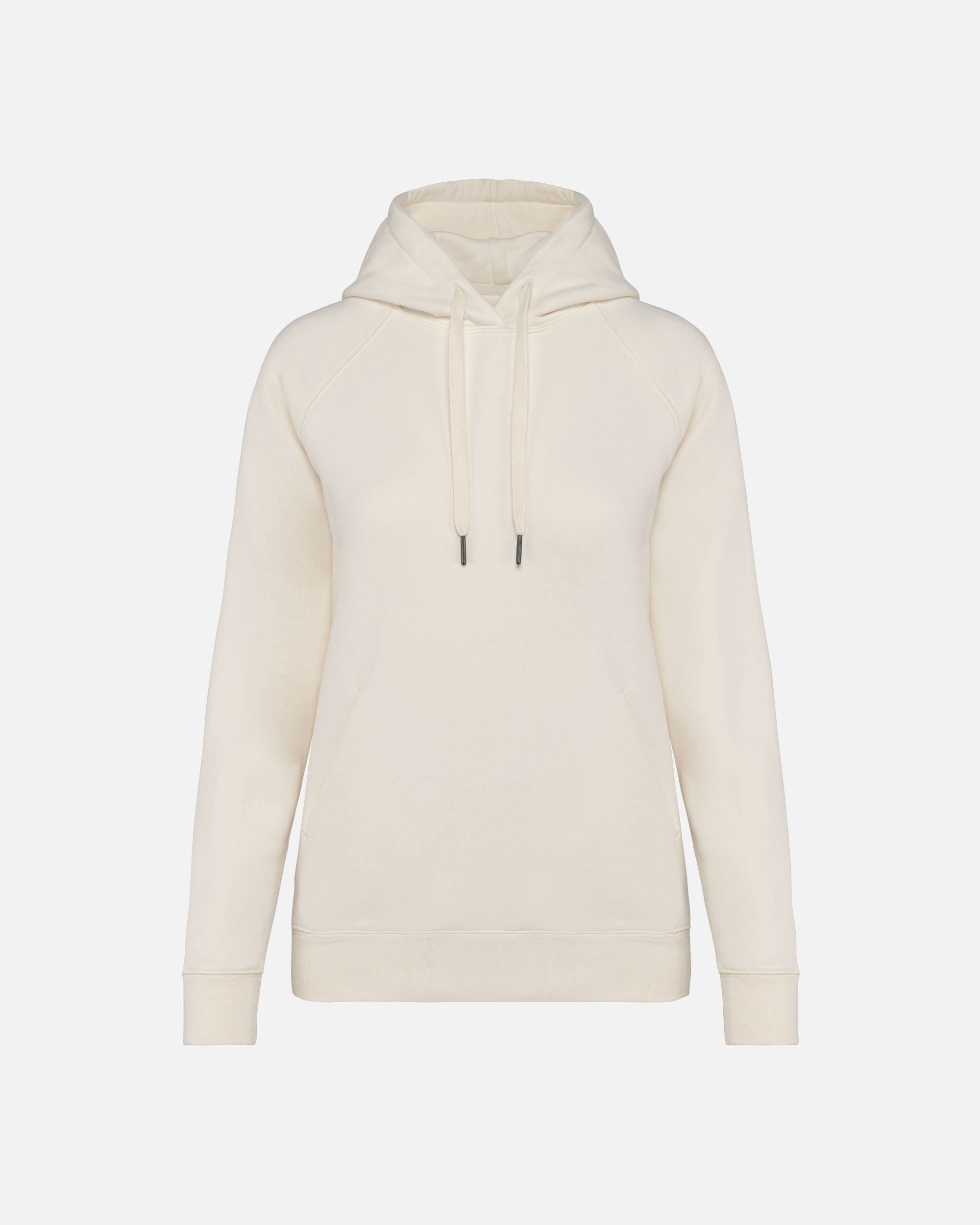 Damen Raglan Kapuzensweatshirt Ivory von VIVID