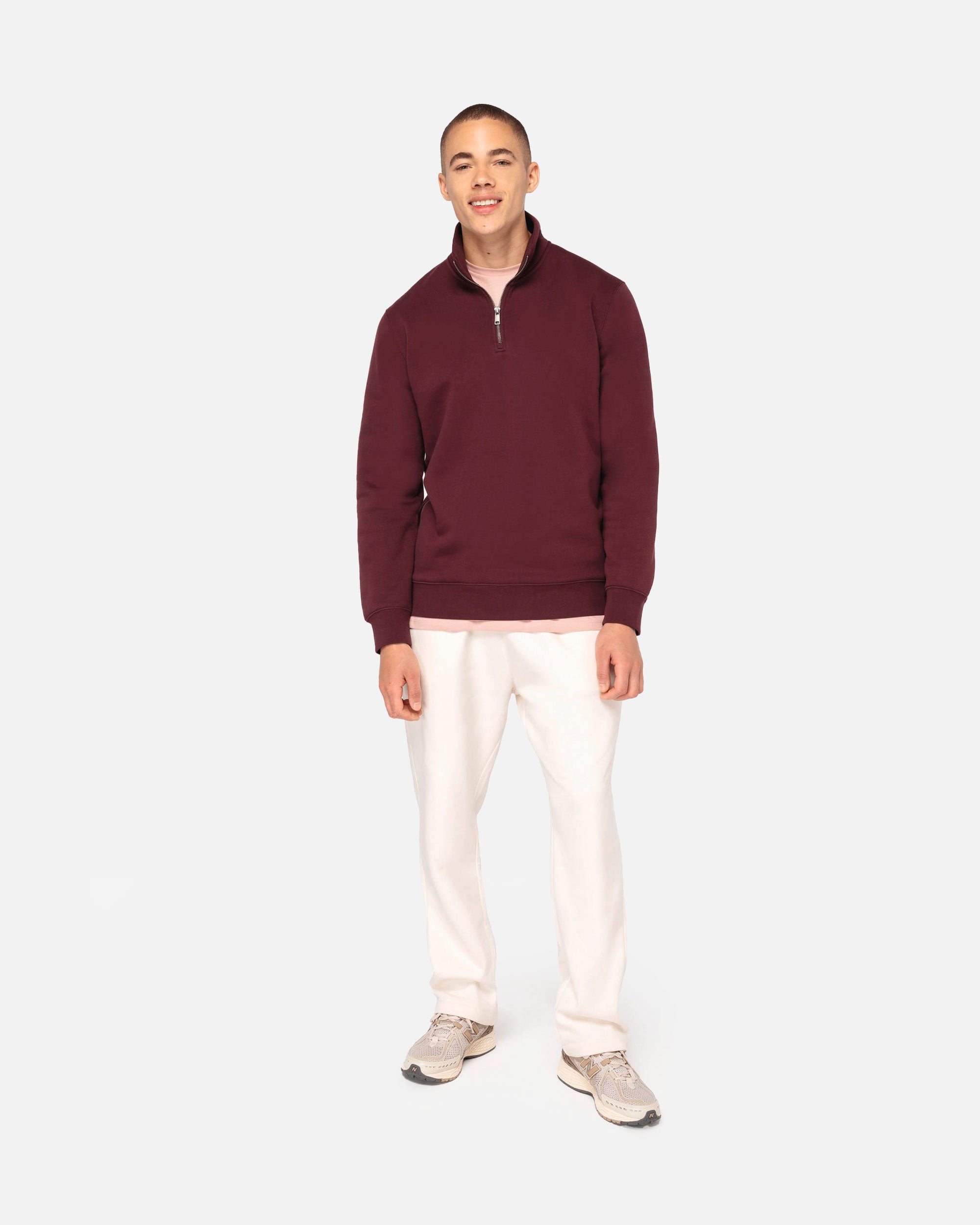 Schweres Herren 1/4 Zip Sweatshirt von VIVID