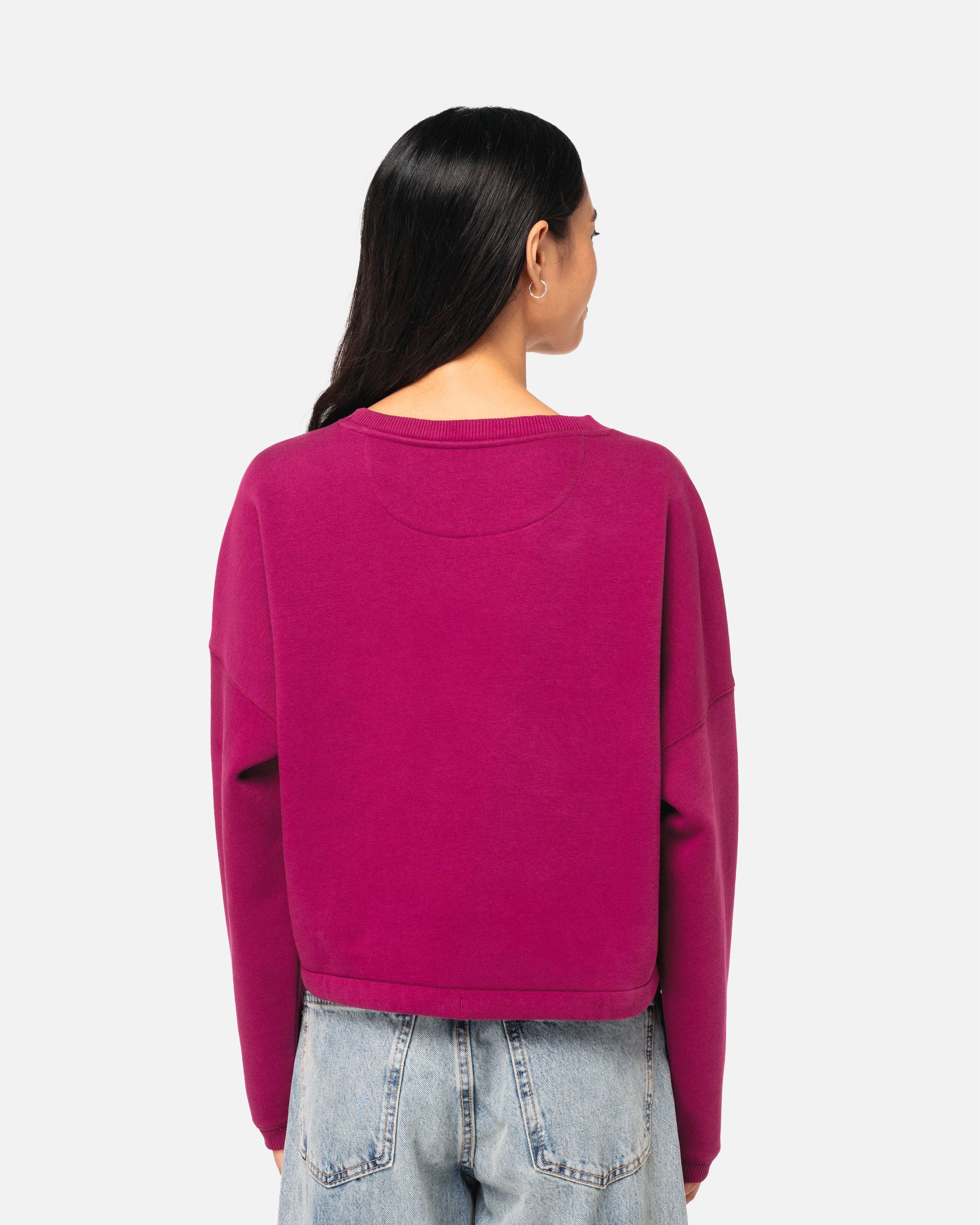 Verkürztes Übergroßes Damen Sweatshirt von VIVID