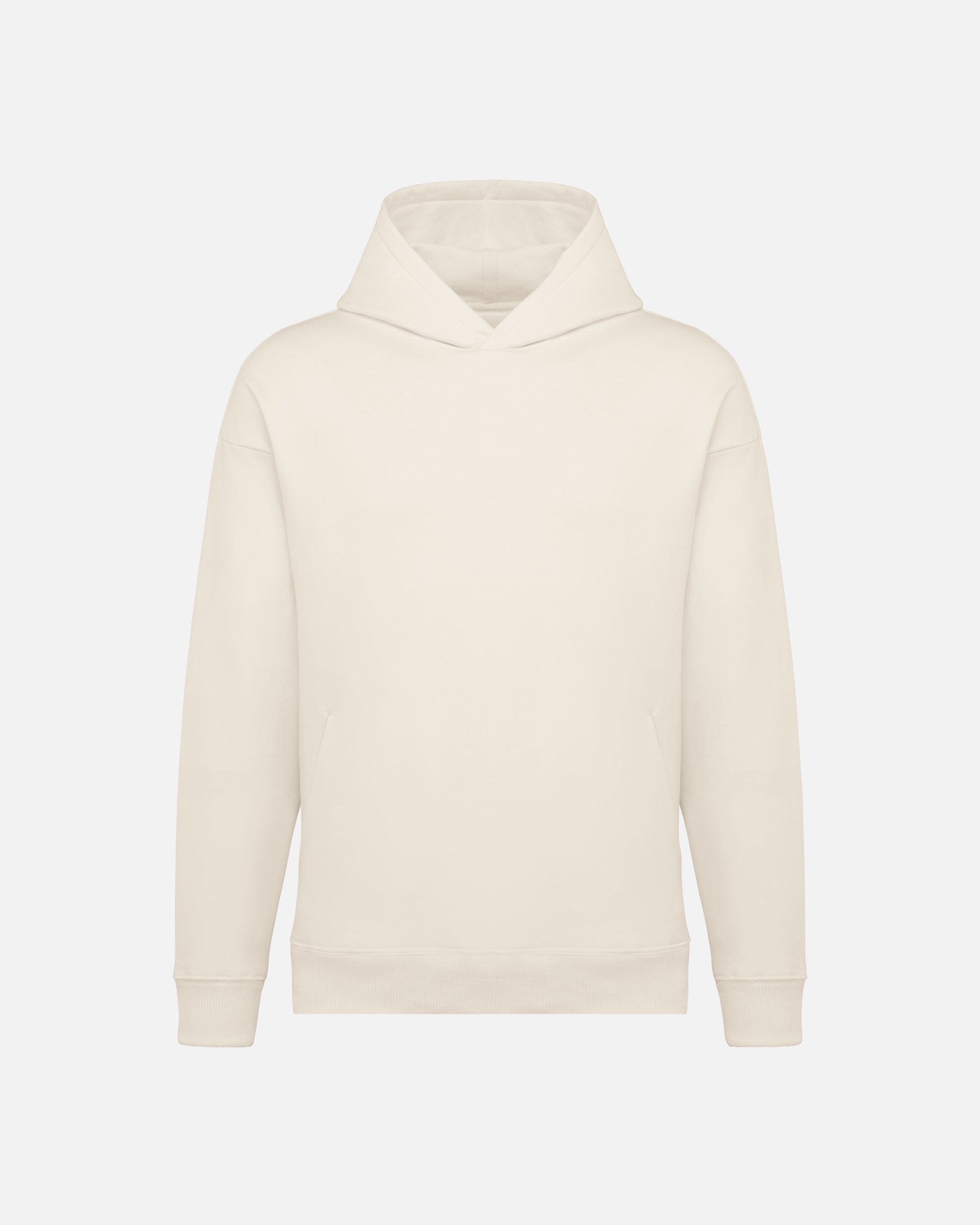 Schweres Übergroßes Unisex Kapuzensweatshirt Ivory von VIVID