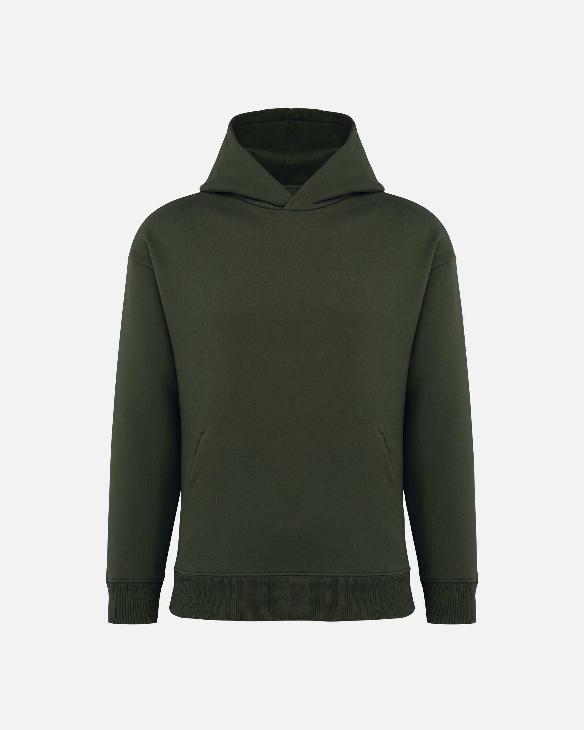 Schweres Übergroßes Unisex Kapuzensweatshirt Khaki von VIVID