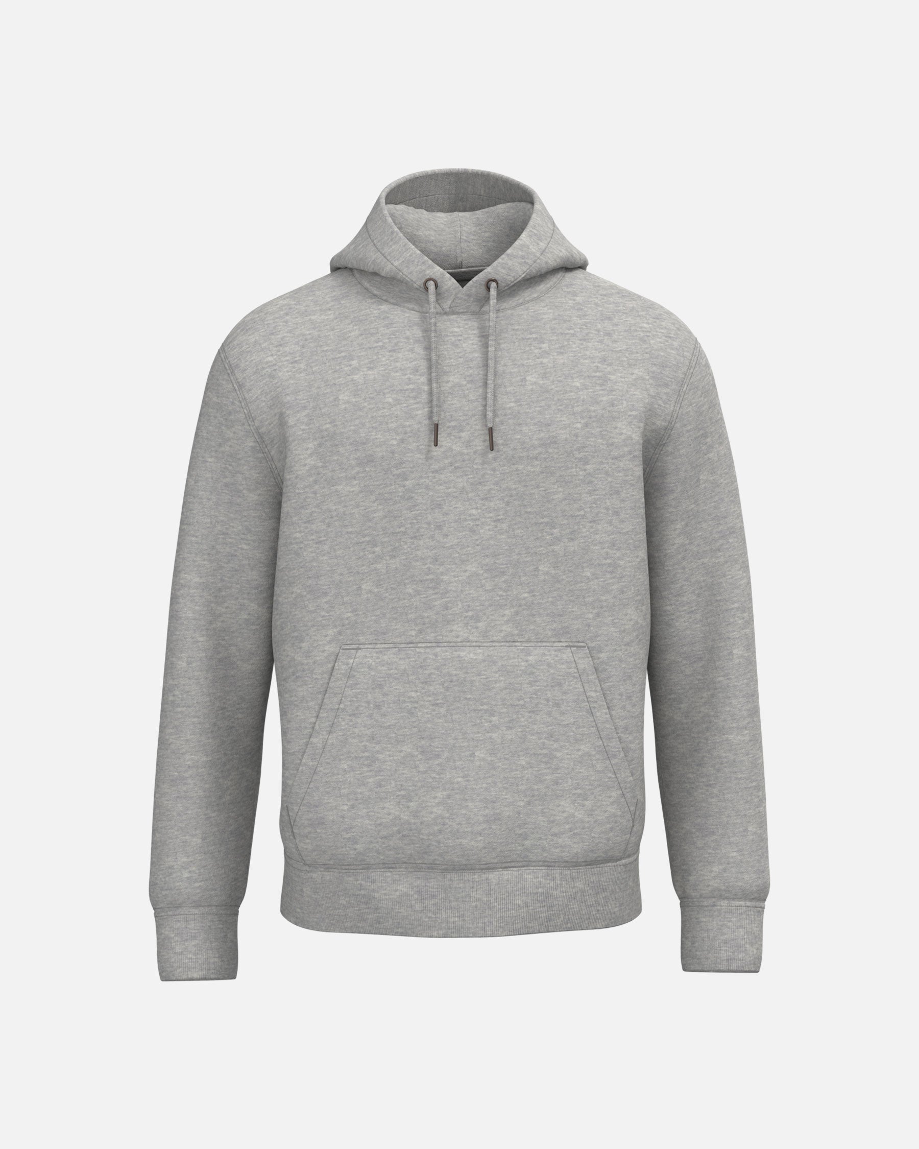 Klassisches Unisex Kapuzensweatshirt Grey Melange von VIVID