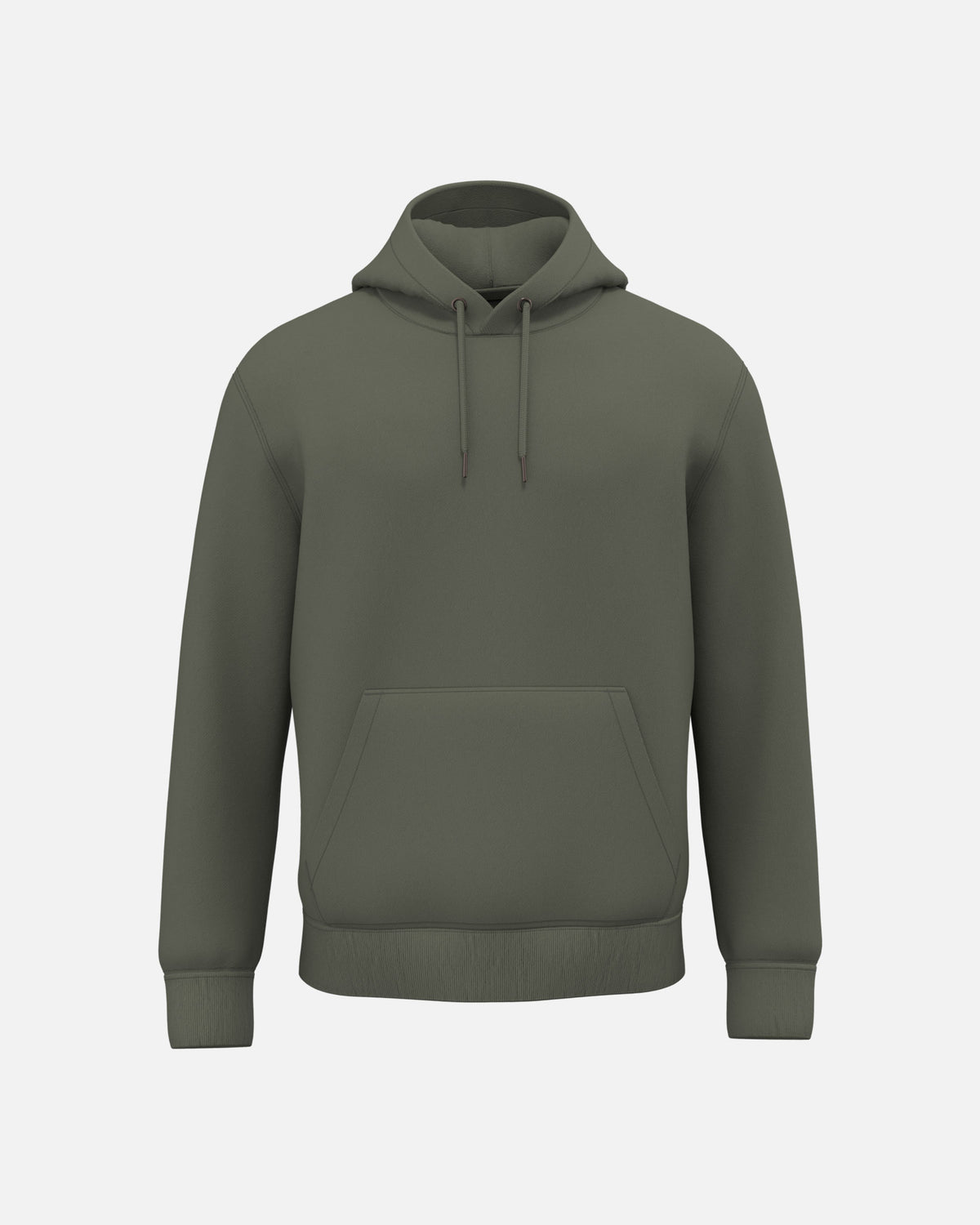Klassisches Unisex Kapuzensweatshirt Khaki von VIVID