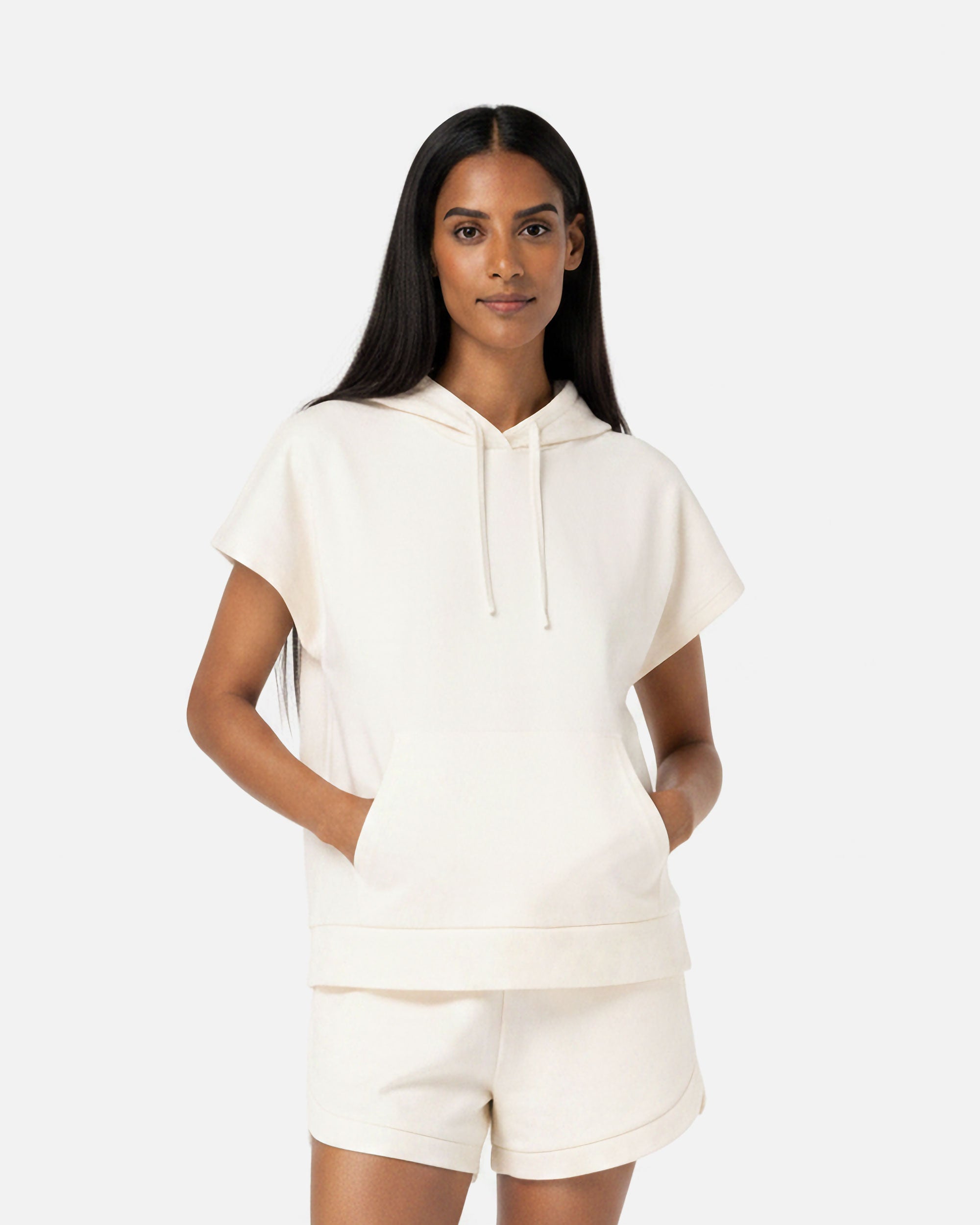 Damen French Terry Kapuzensweatshirt