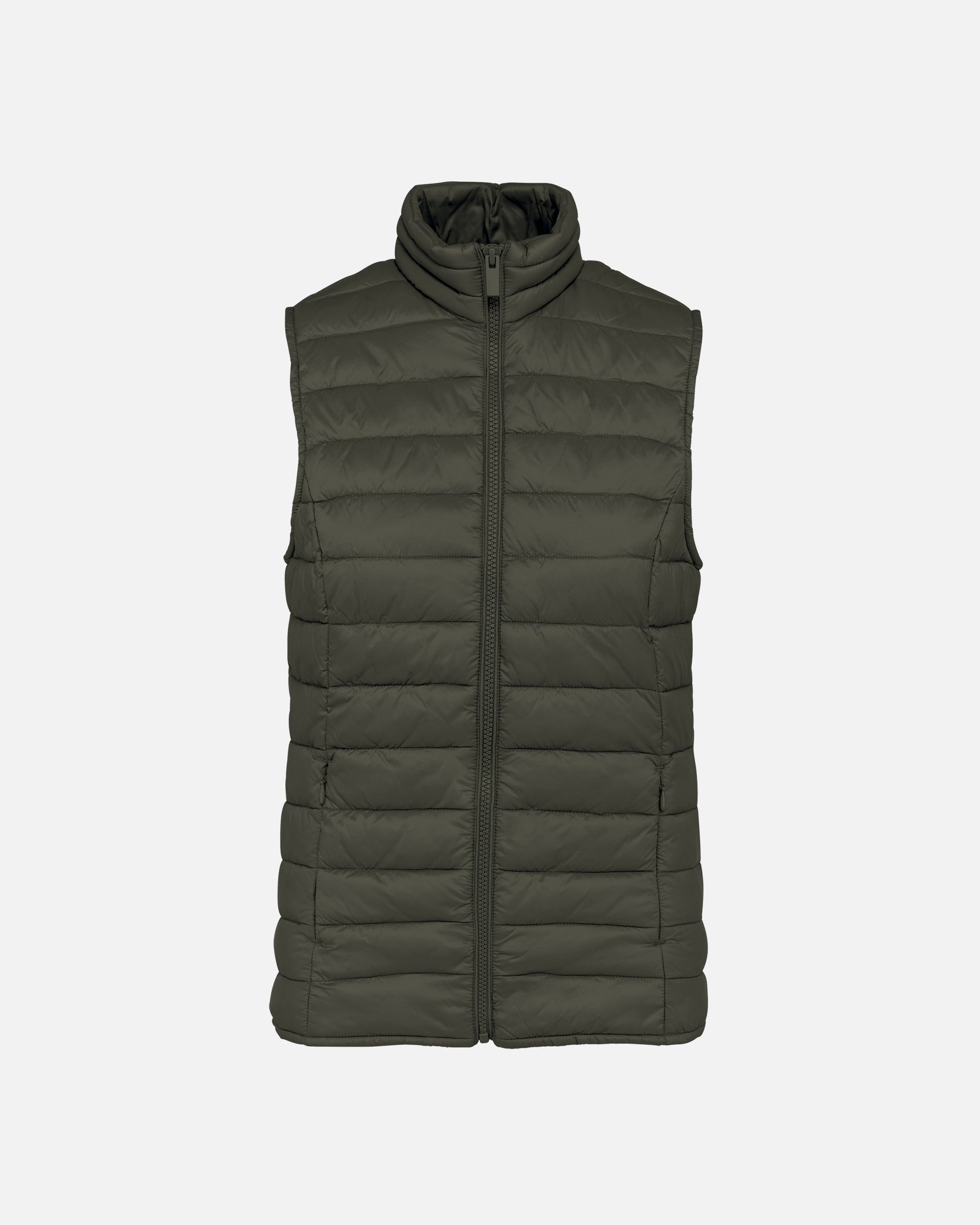 Leichte Damen Sorona Steppweste Khaki von VIVID