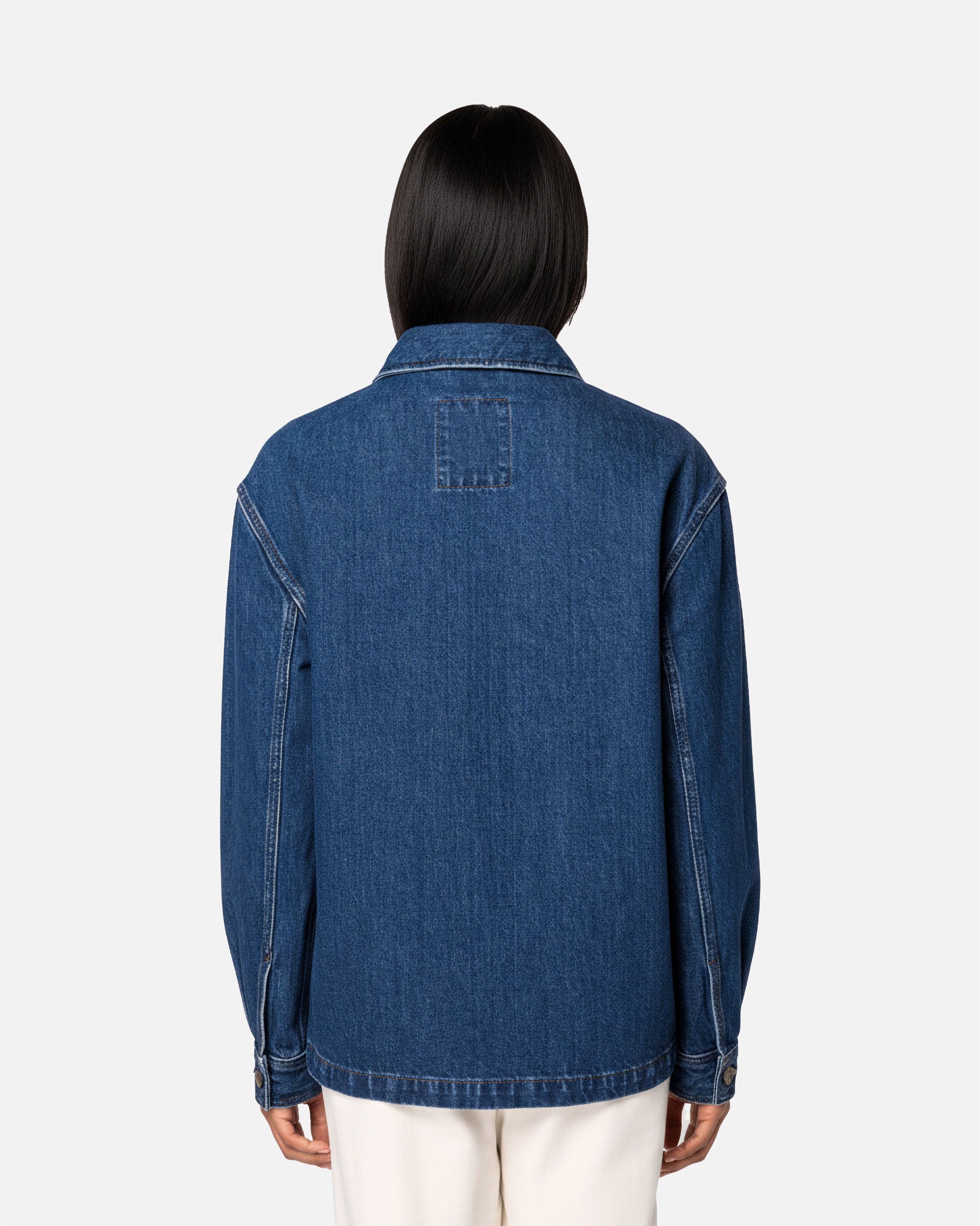 Unisex Jeansjacke mit überschnittenen Schultern von VIVID