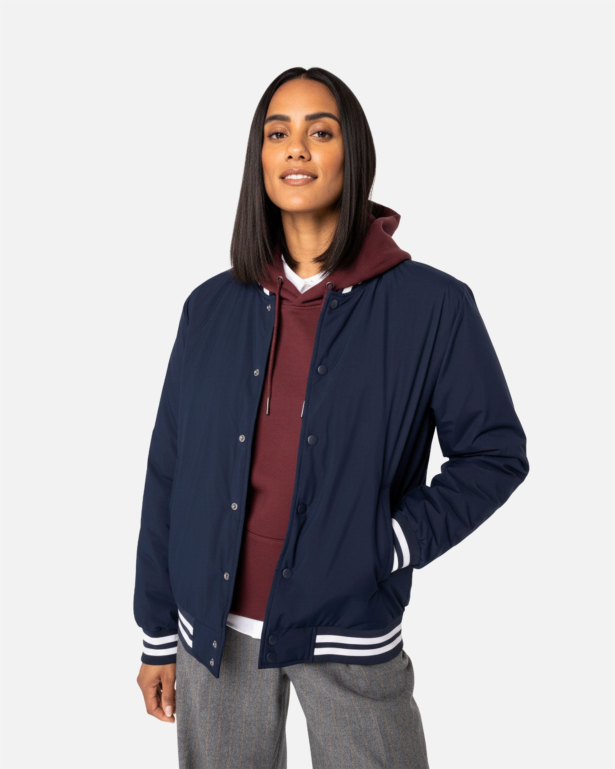 Unisex Teddy Jacke Navy Blue von VIVID