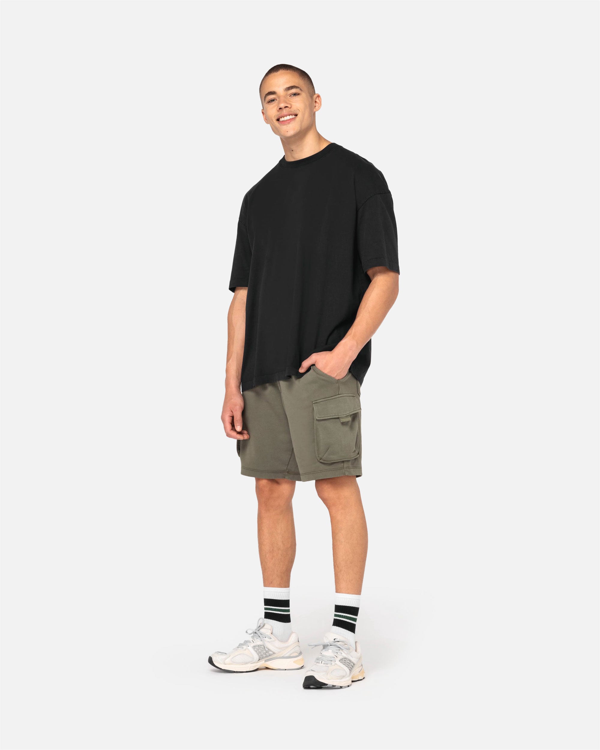 Herren French Terry Cargo Shorts