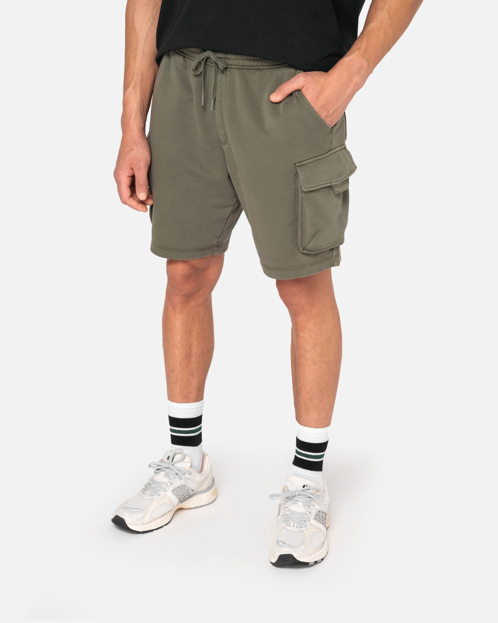 Herren French Terry Cargo Shorts