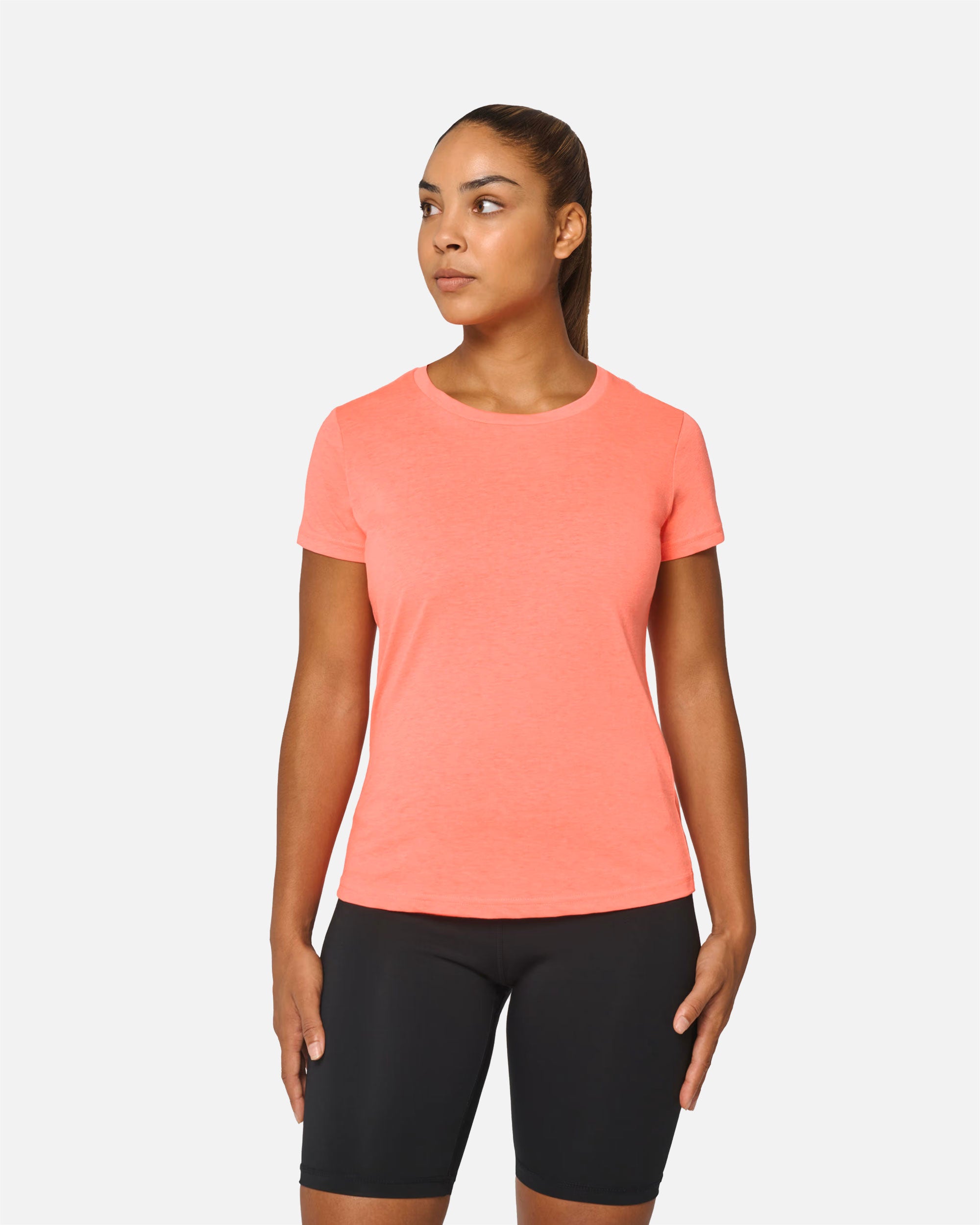 Damen Triblend Sport T-Shirt Coral von VIVID