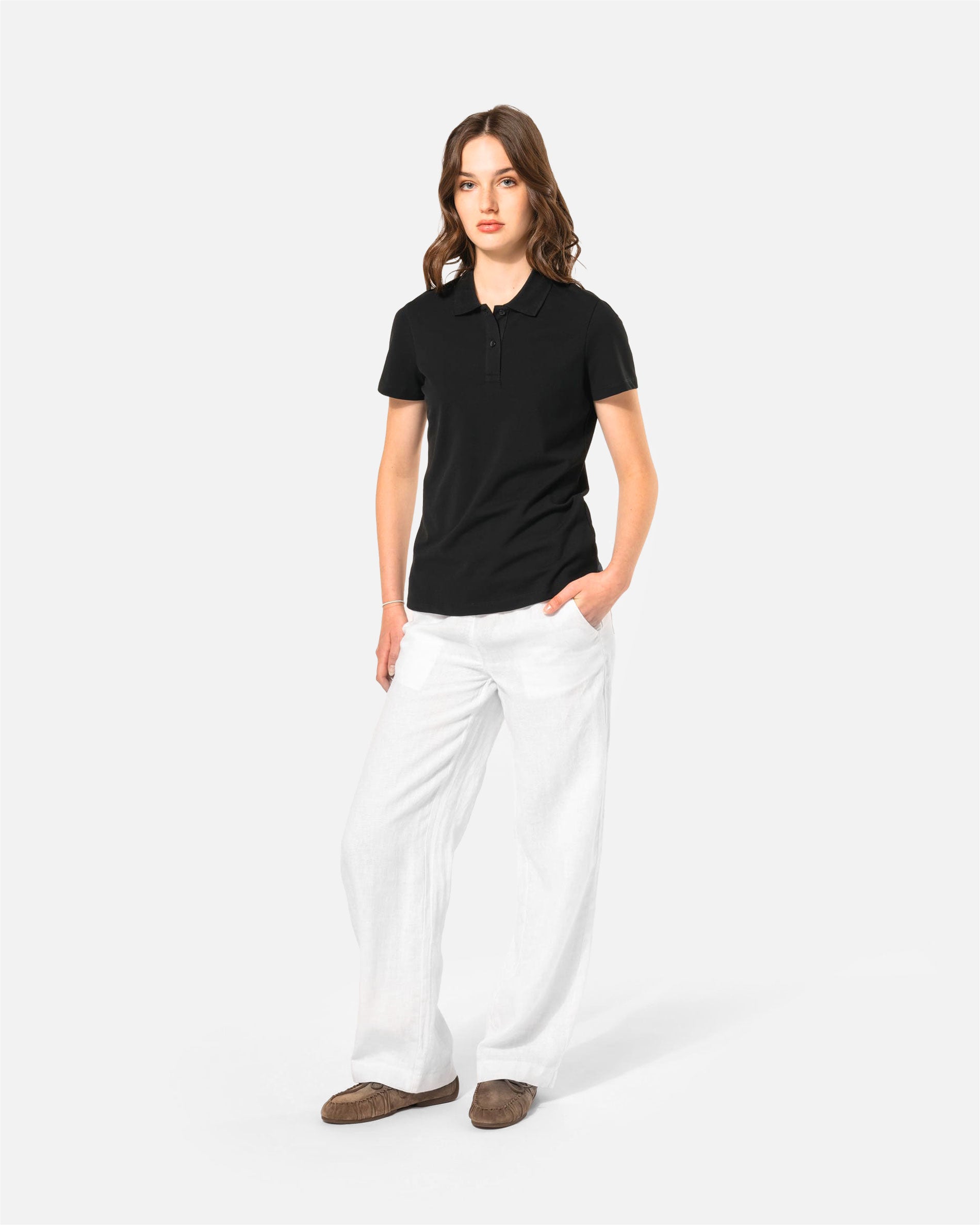 Damen Supima Piqué Polo T-Shirt von VIVID