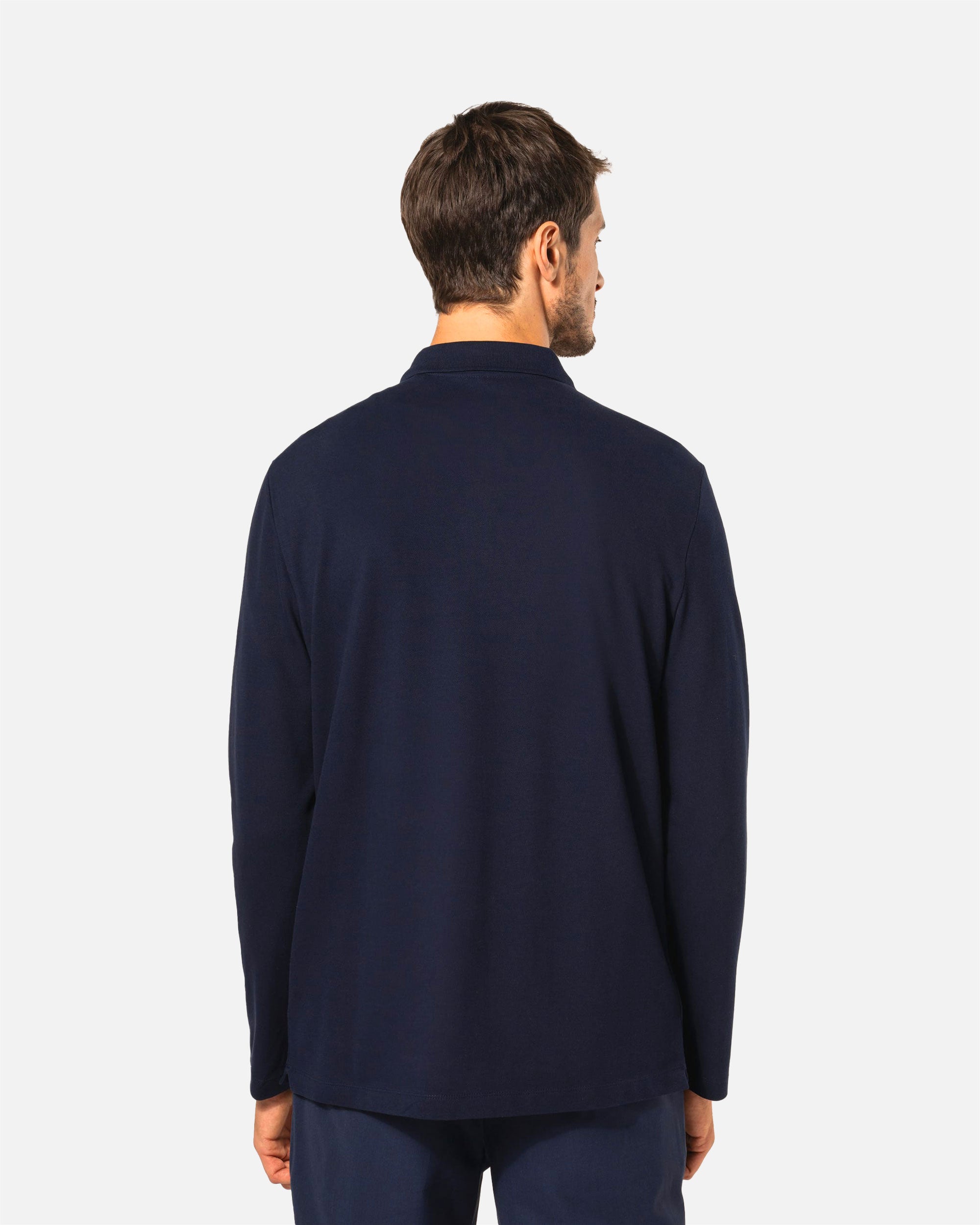 Herren Supima Piqué Polo Langarmshirt von VIVID