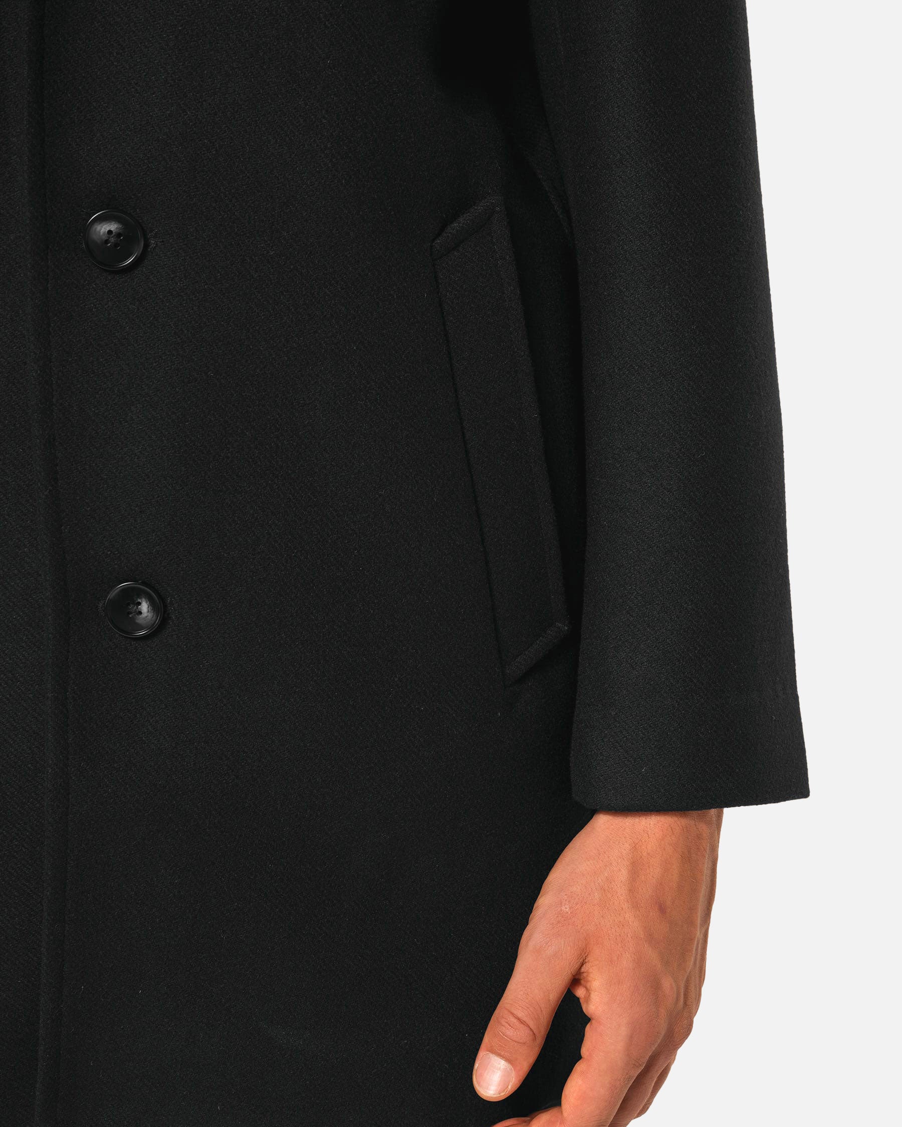 Eleganter Herren Mantel mit abnehmbarem Windshield