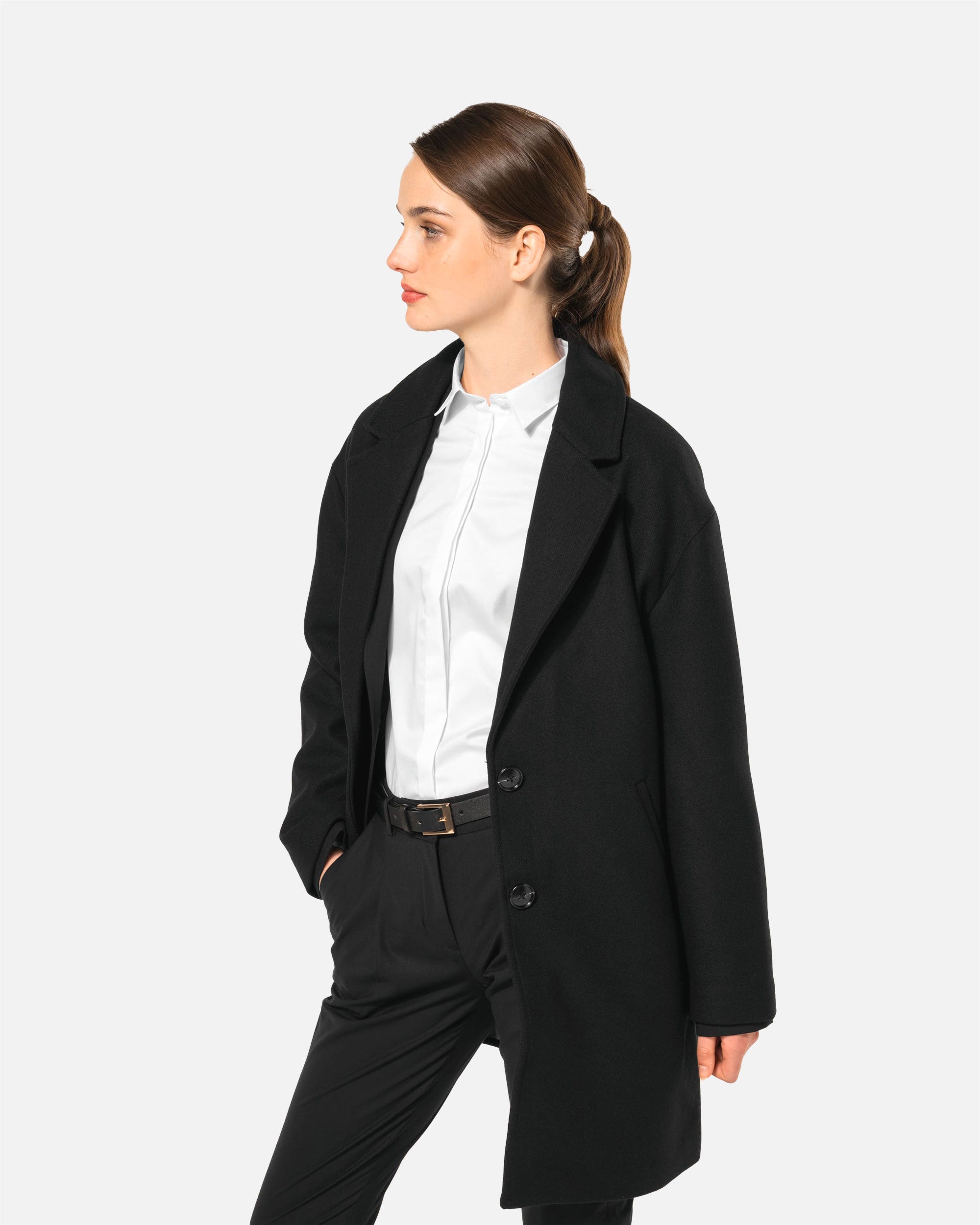 Eleganter Damen Mantel Black von VIVID