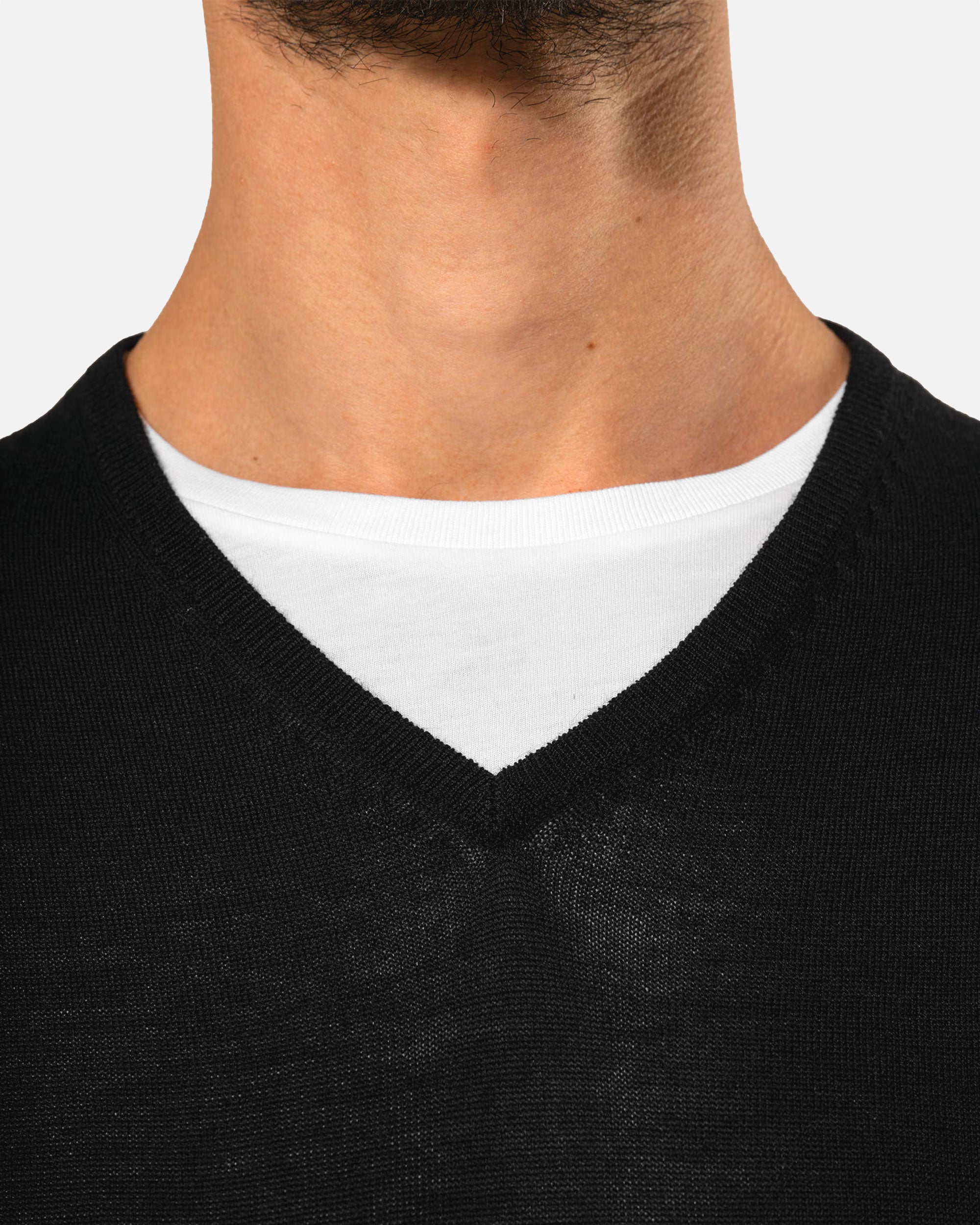 Herren Merino Pullover mit V-Ausschnitt