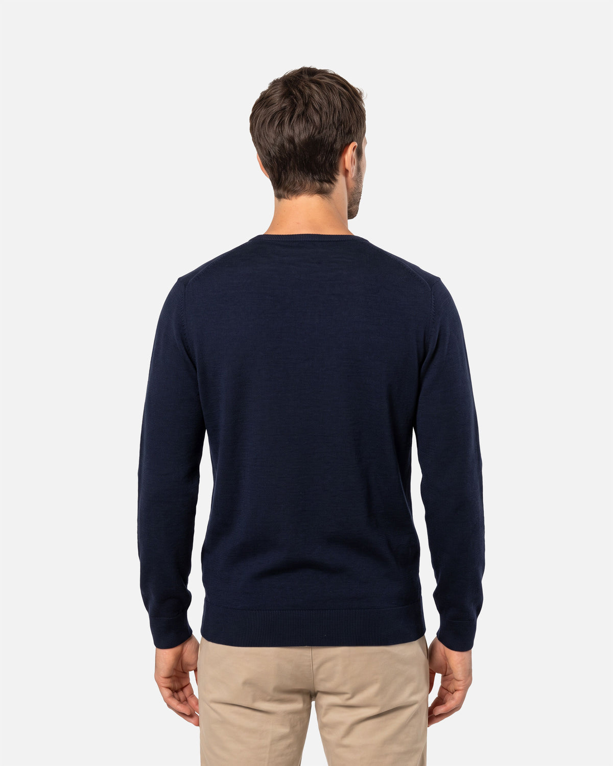 Herren Merino Pullover mit V-Ausschnitt von VIVID