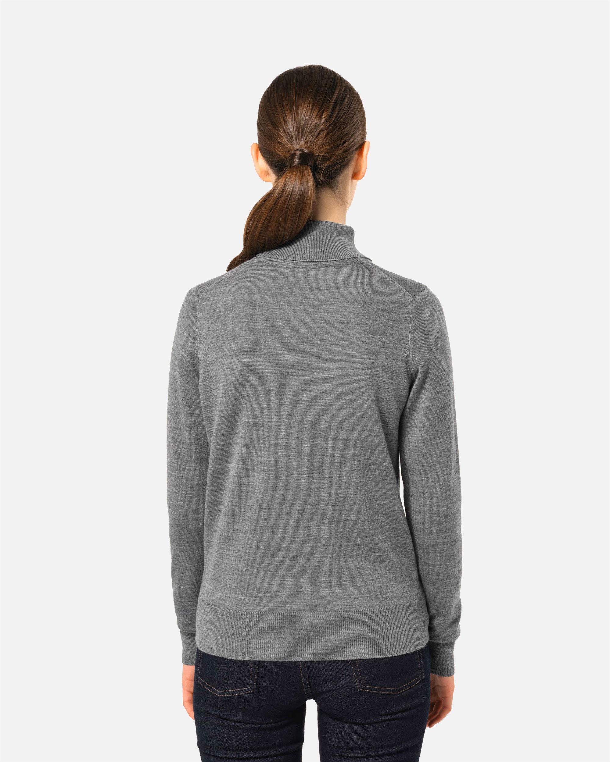 Damen Merino Rollkragen Pullover von VIVID