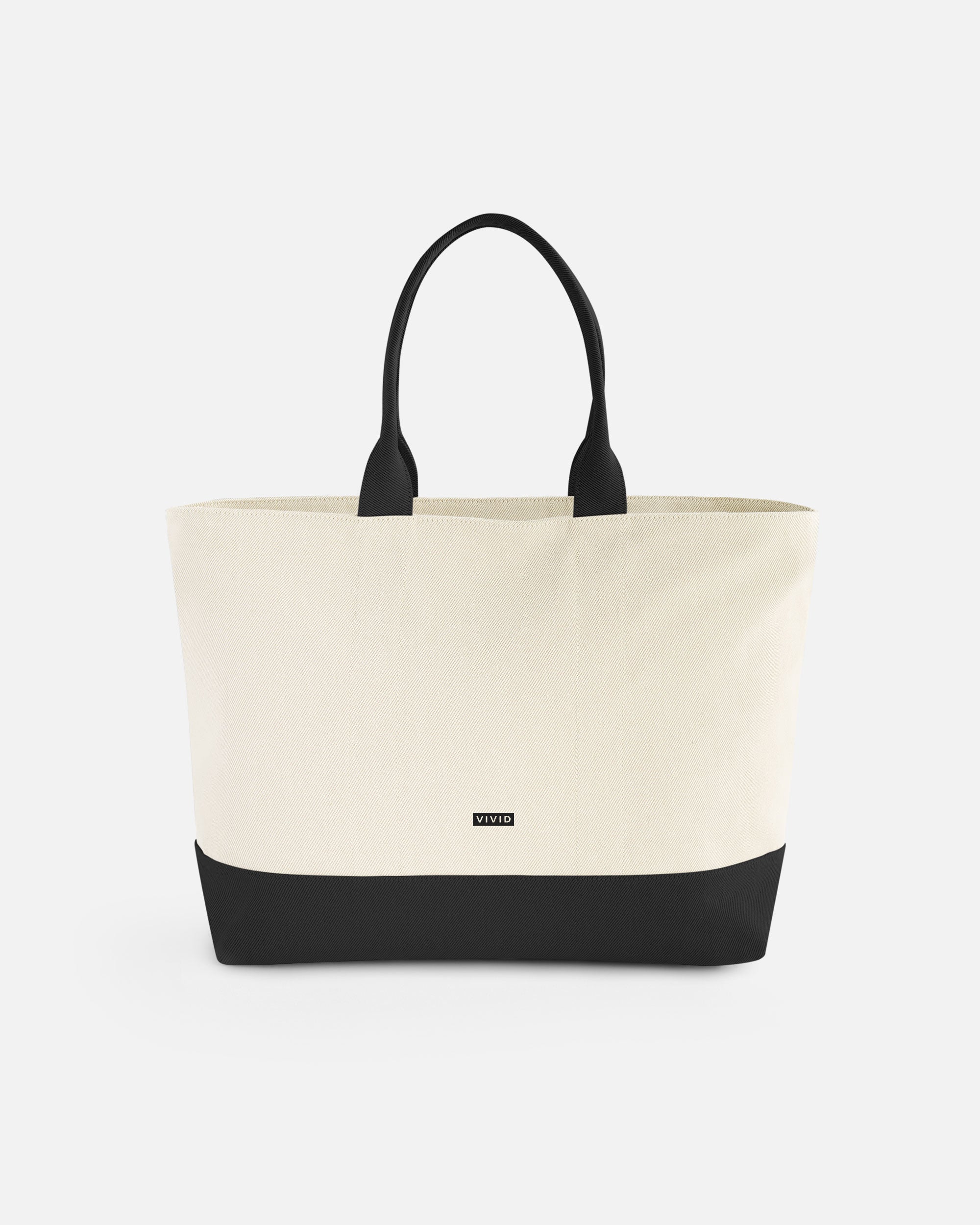 Elegante Tragetasche Natural-Black von VIVID