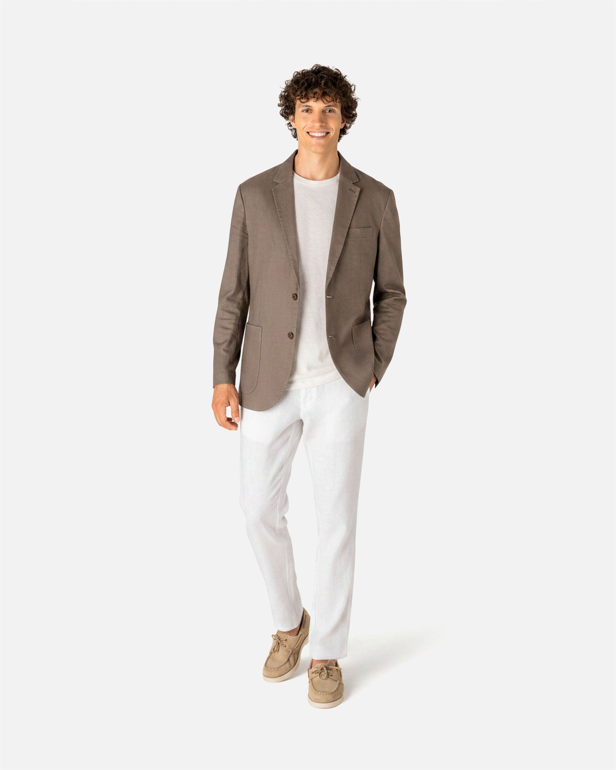 Herren-Blazer aus verwaschenem Leinen von VIVID