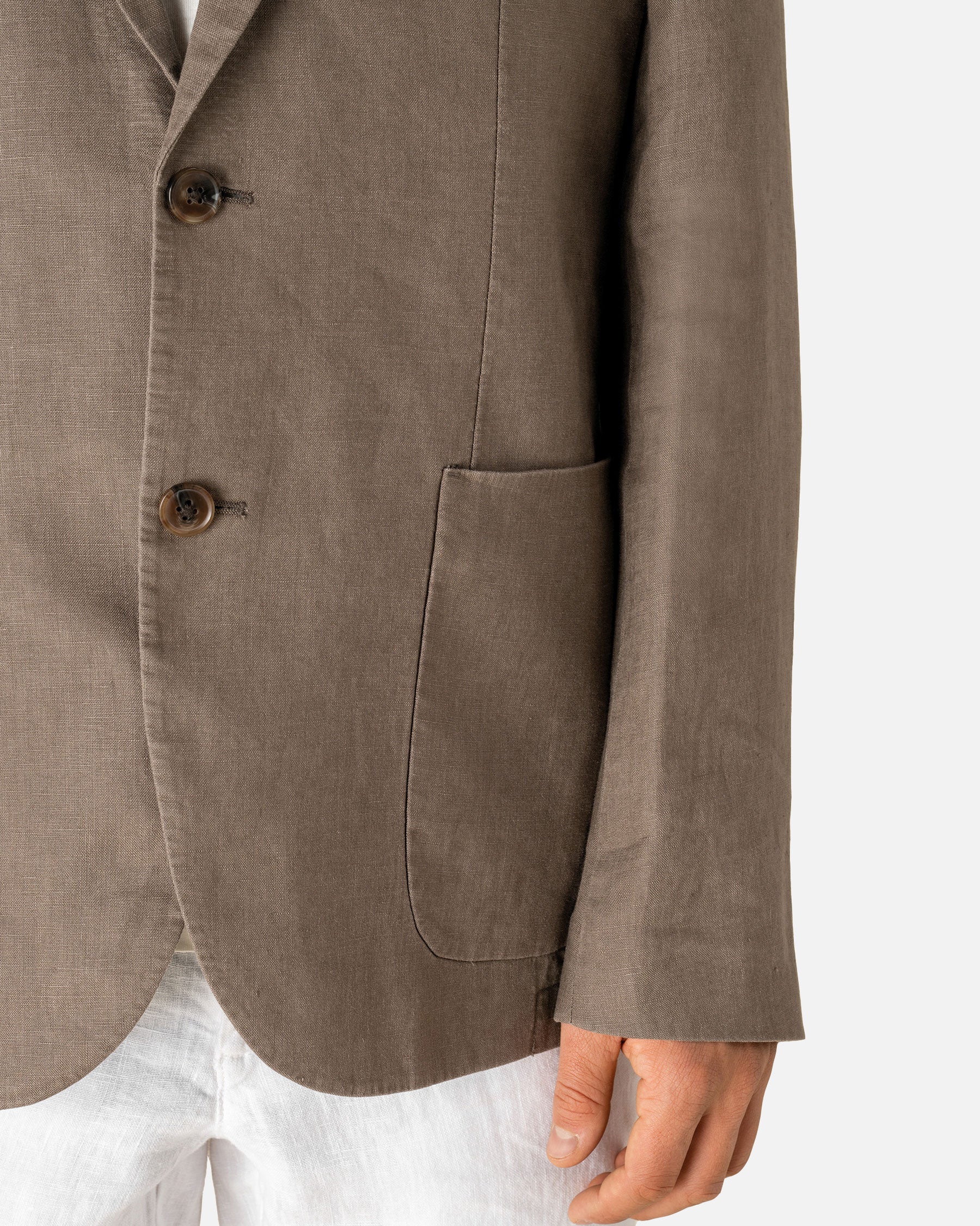 Herren-Blazer aus verwaschenem Leinen von VIVID