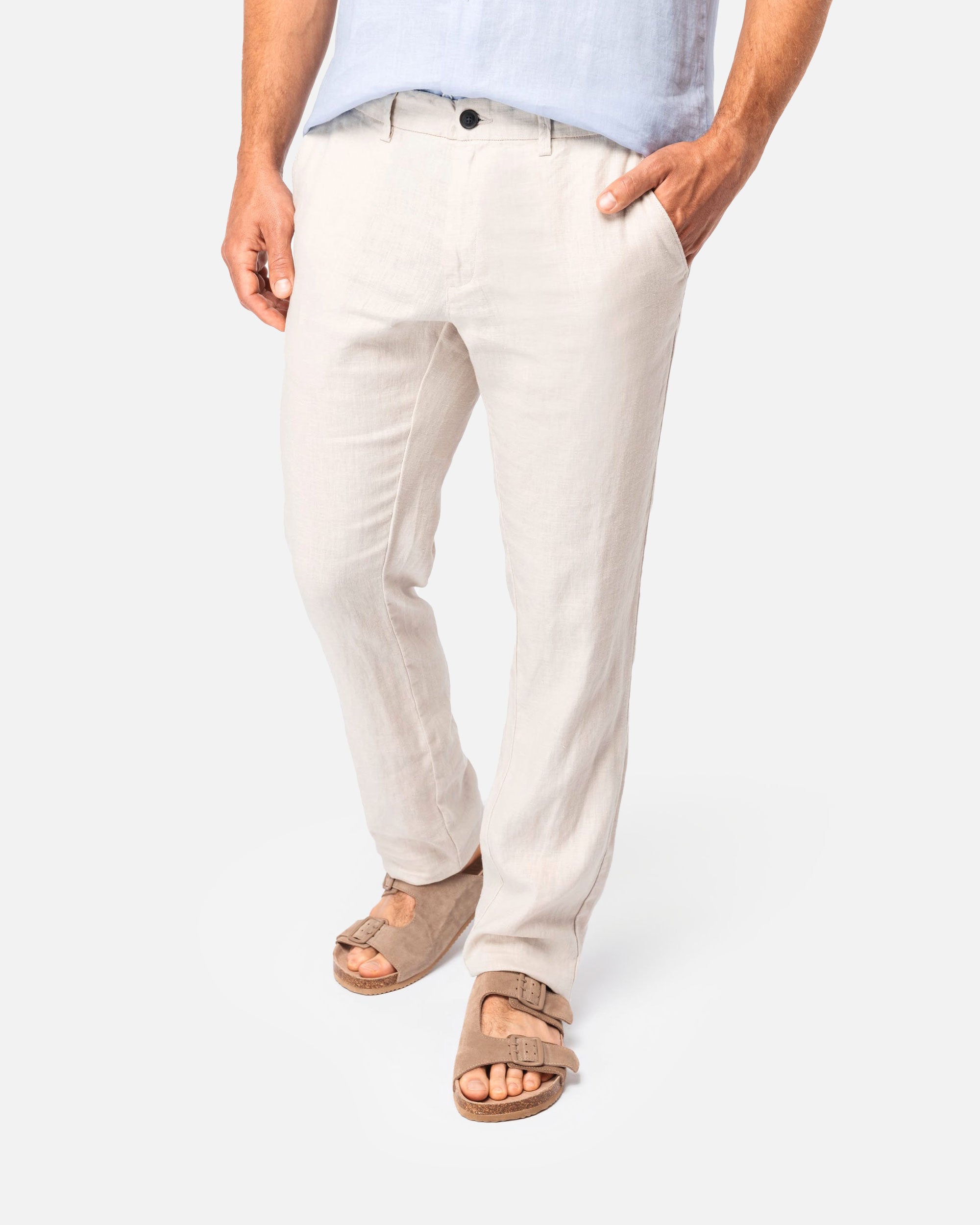 Herren Leinenhose White Sand von VIVID
