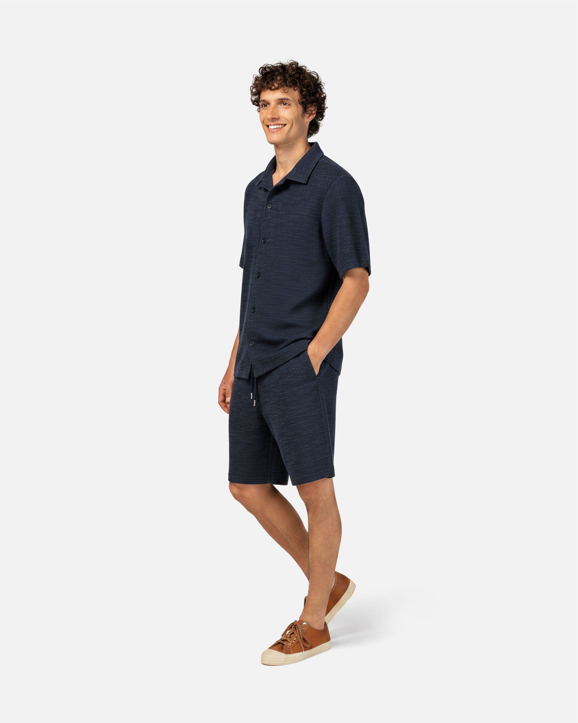 Strukturierte Herren Bermuda Shorts