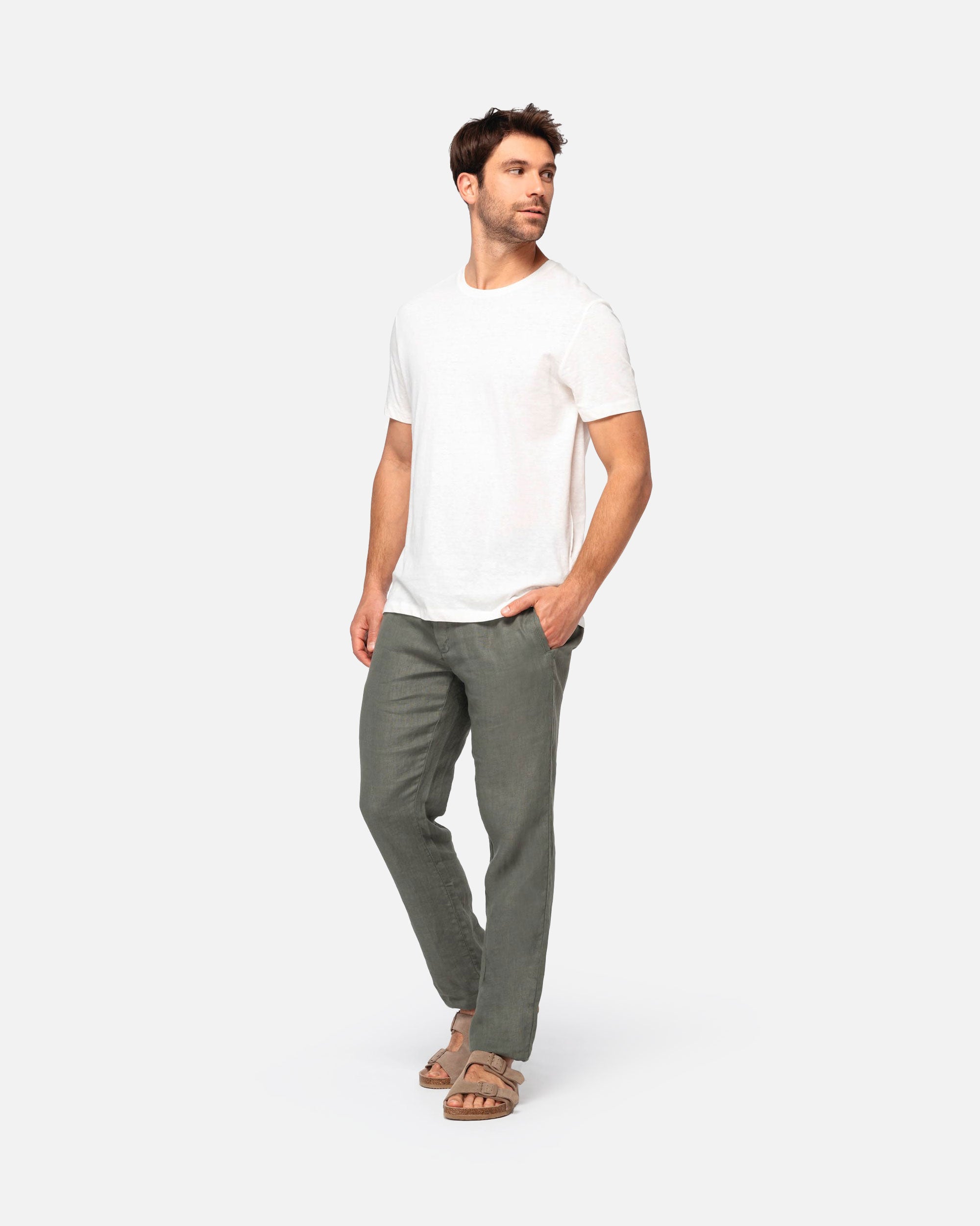 Ausgewaschene Herren Leinenhose von VIVID