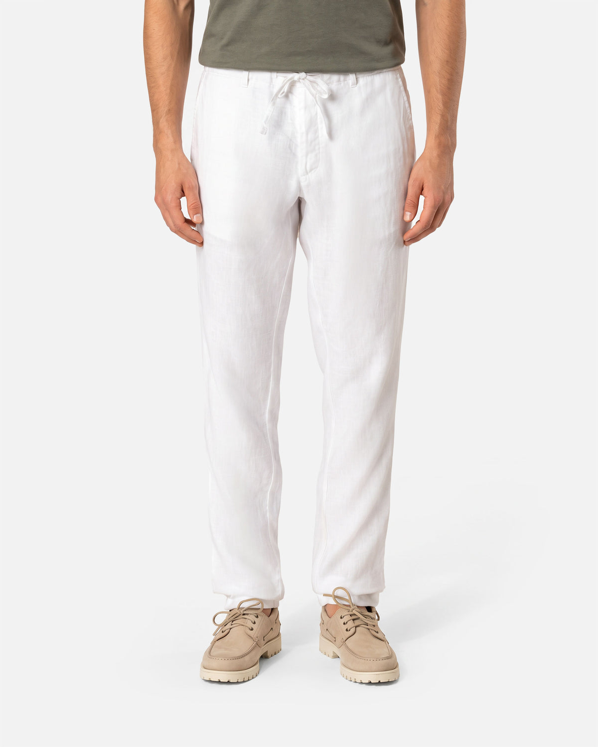Ausgewaschene Herren Leinenhose White von VIVID