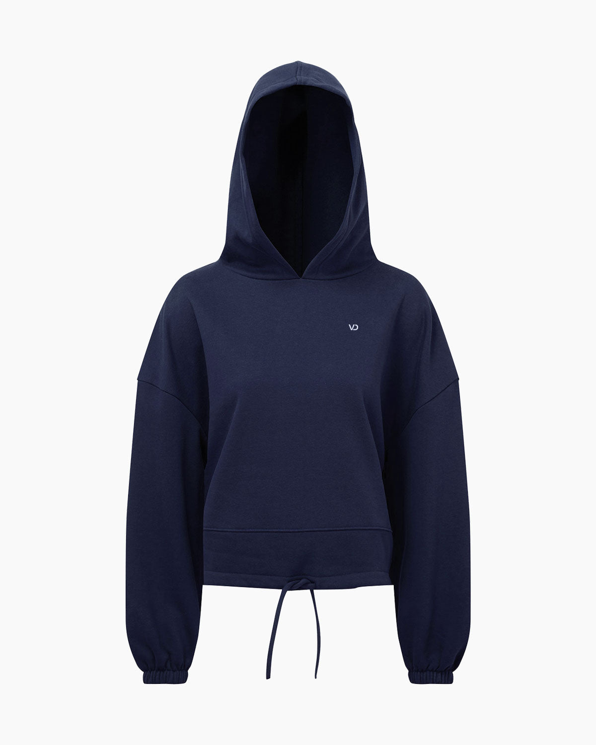 Übergroßer Damen Kapuzenpullover mit Kordelzug Navy Blue von V I V I D